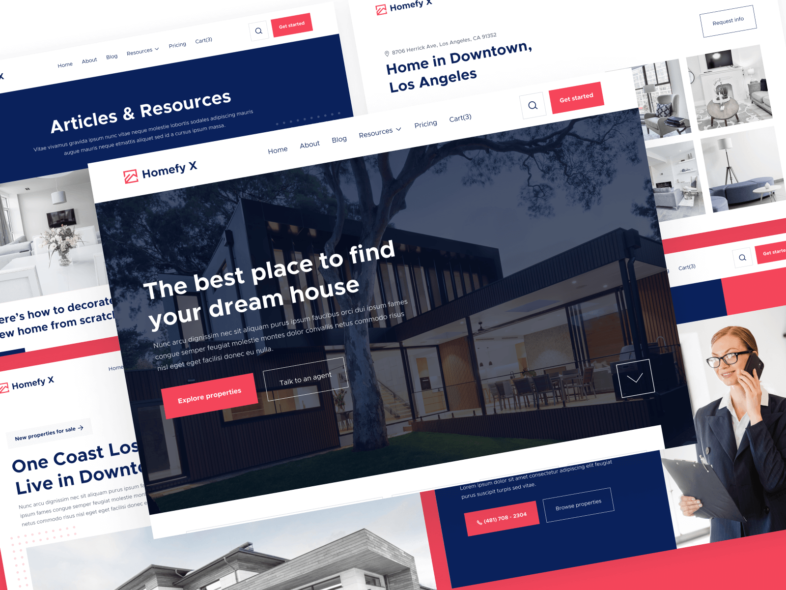 Plantilla de Agente Inmobiliario para Webflow