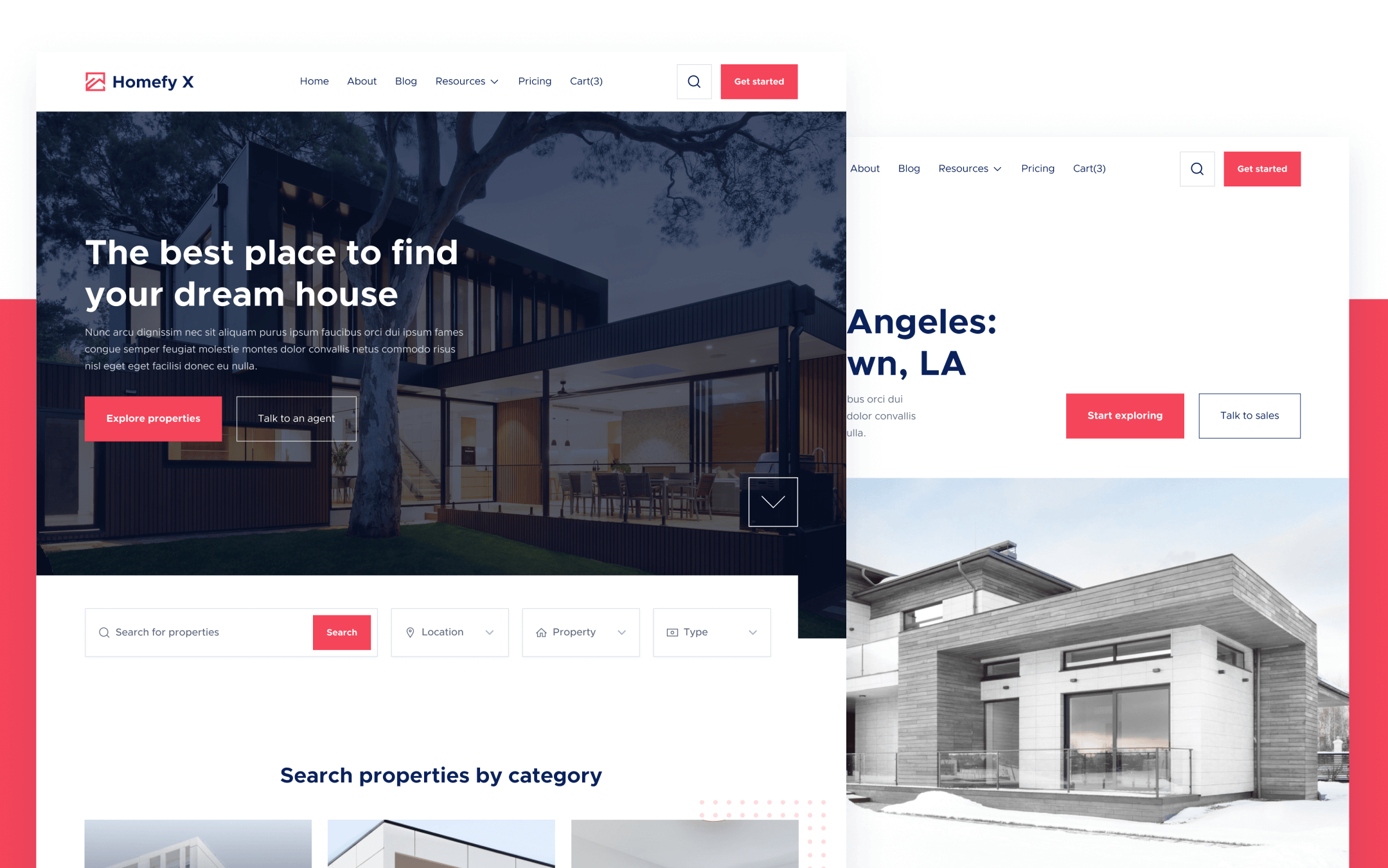 Plantilla de Bienes Raíces para Webflow