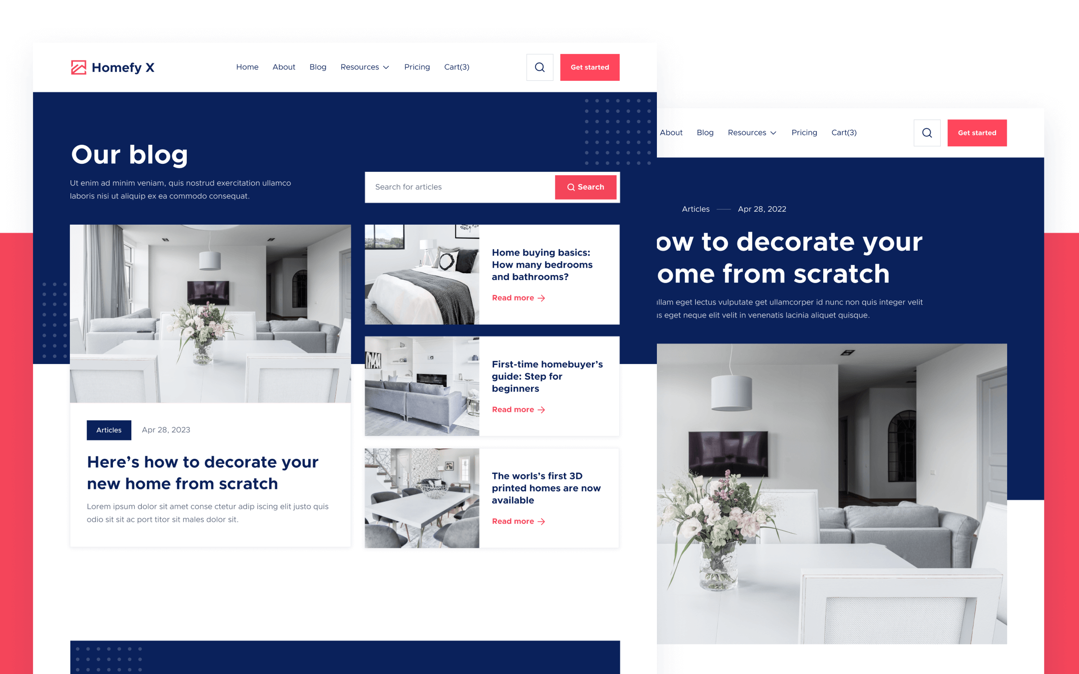 Homefy X Template para Webflow