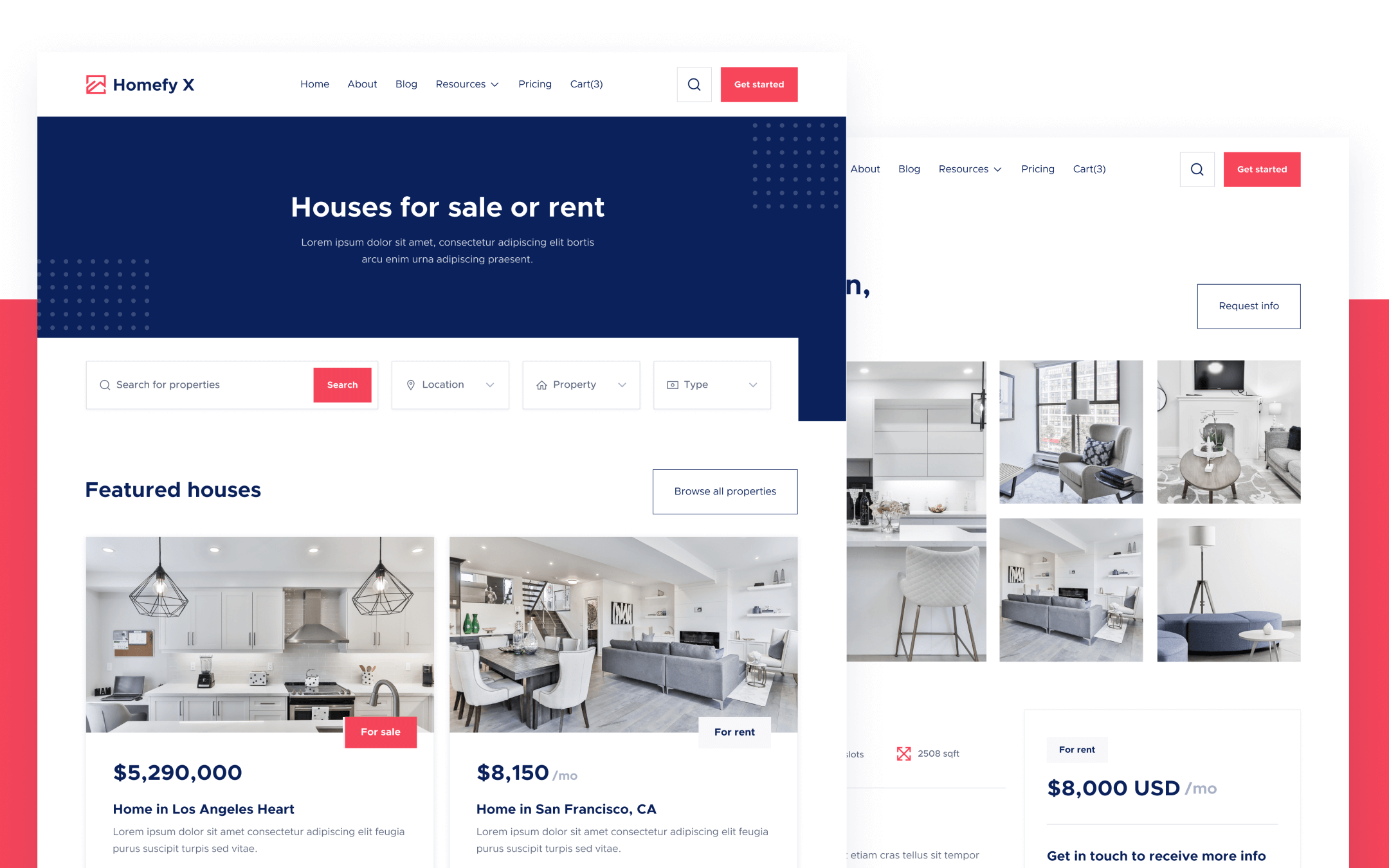 Homefy X Template para Webflow