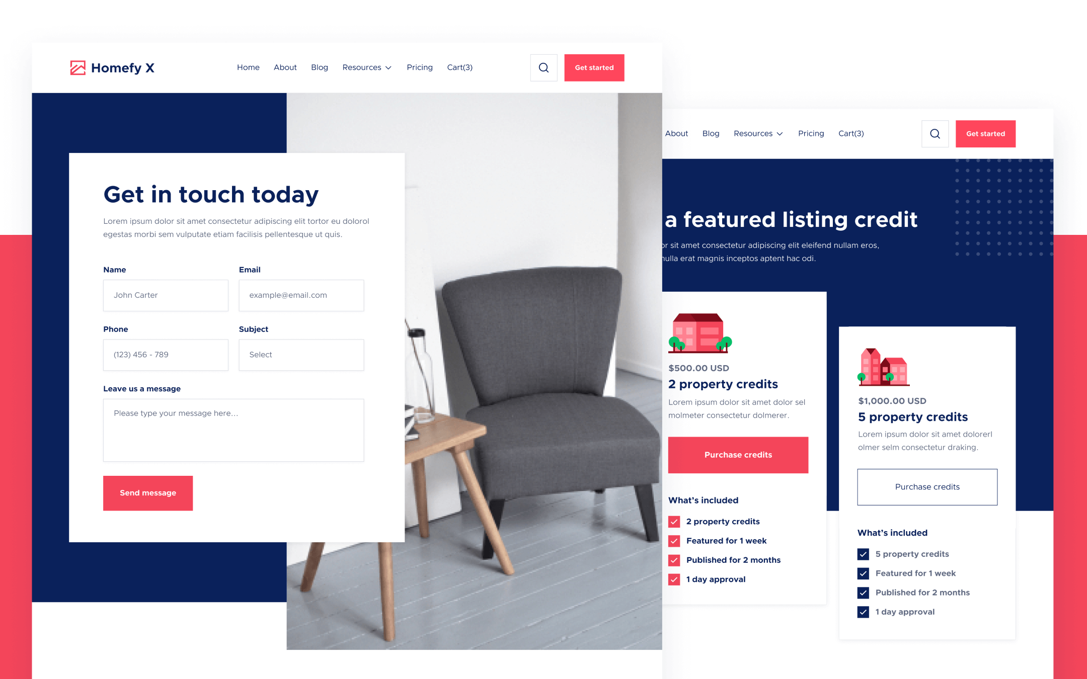 Homefy X Template para Webflow