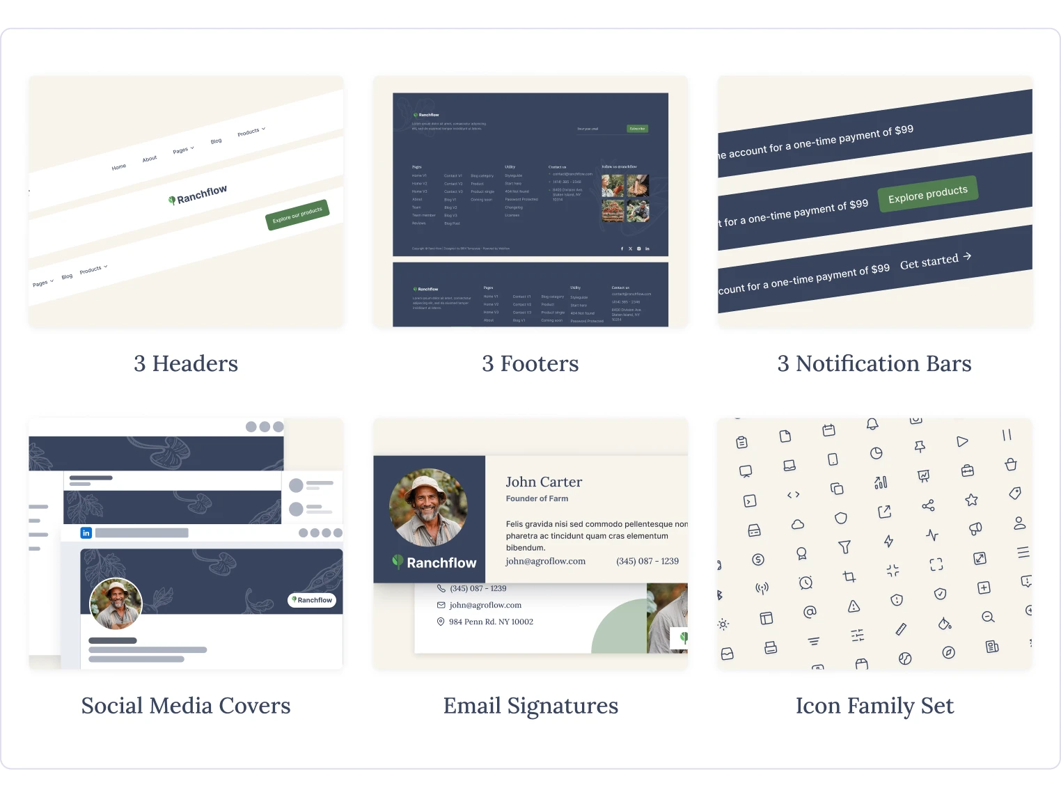 Ranchflow - Farm Webflow Template Benefits