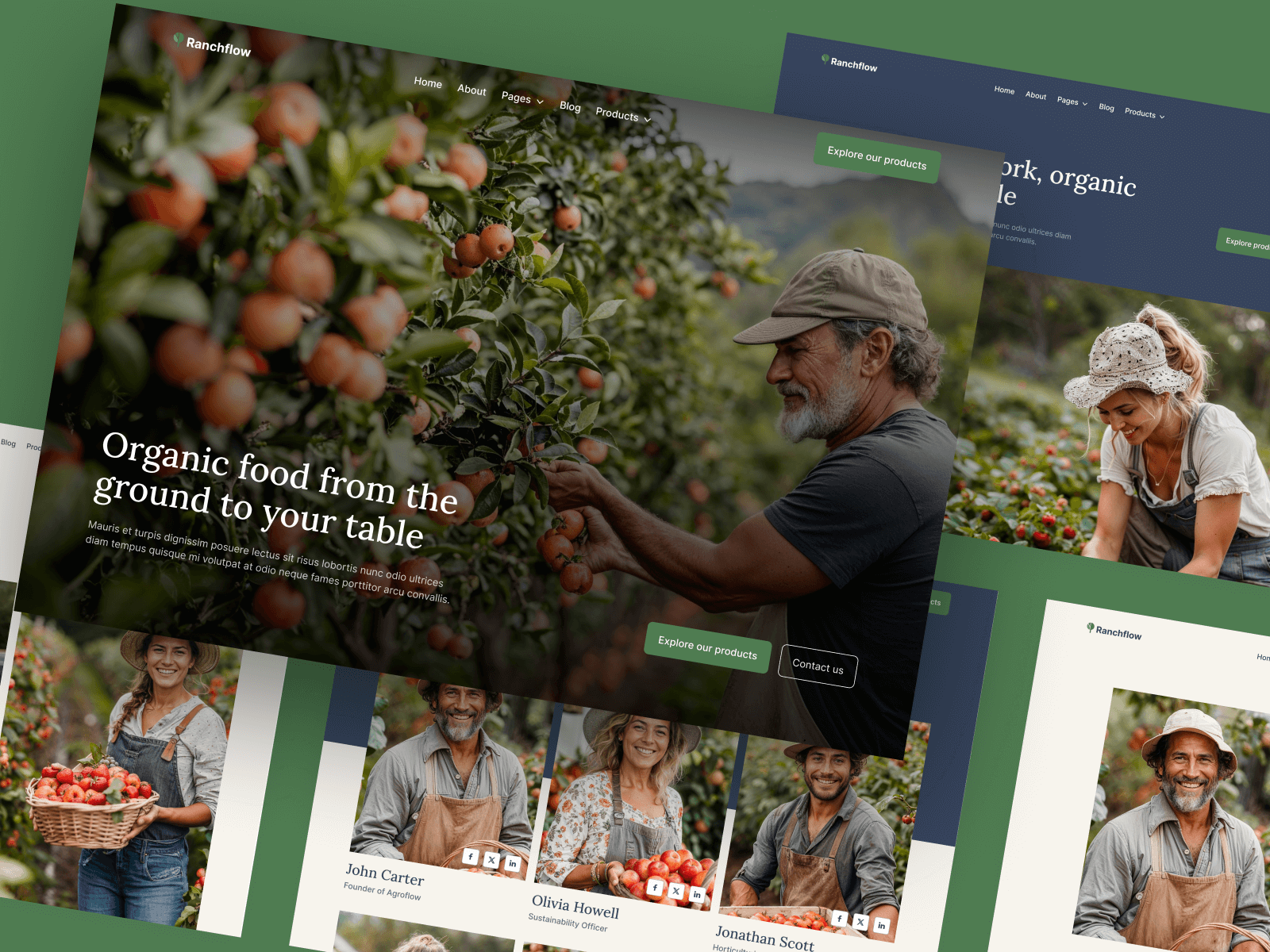 Plantilla para Webflow de Agricultura