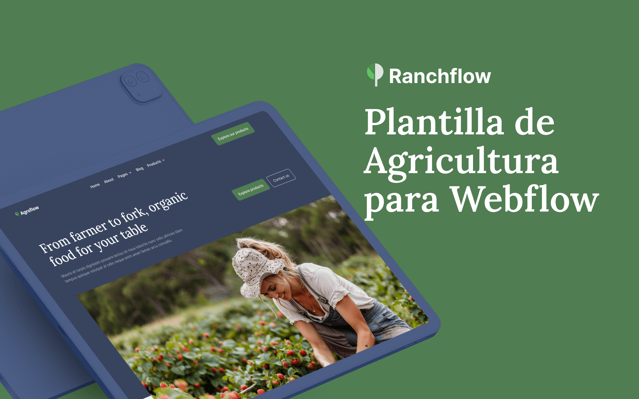 Plantilla de Agricultura para Webflow