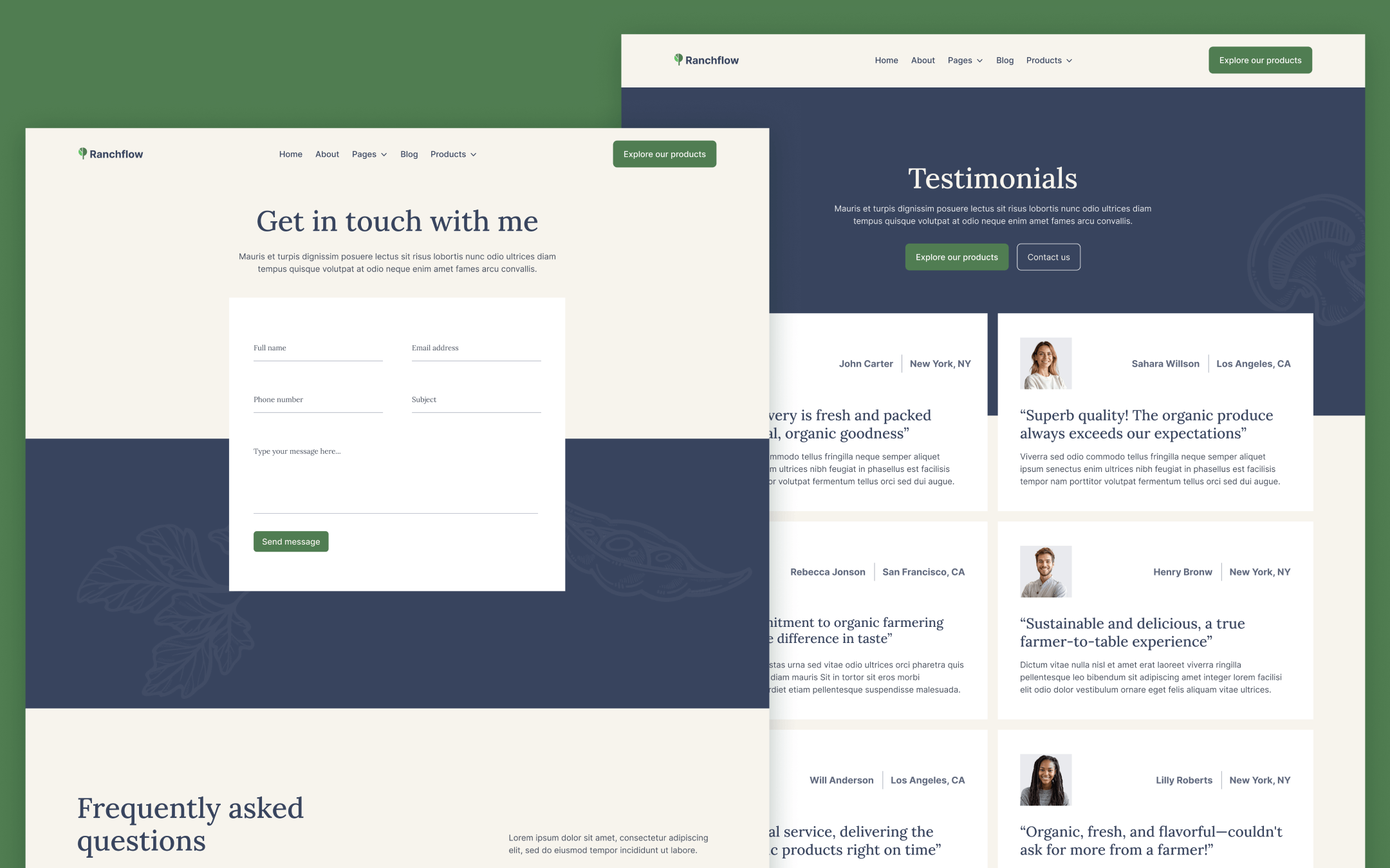 Ranchflow Template para Webflow