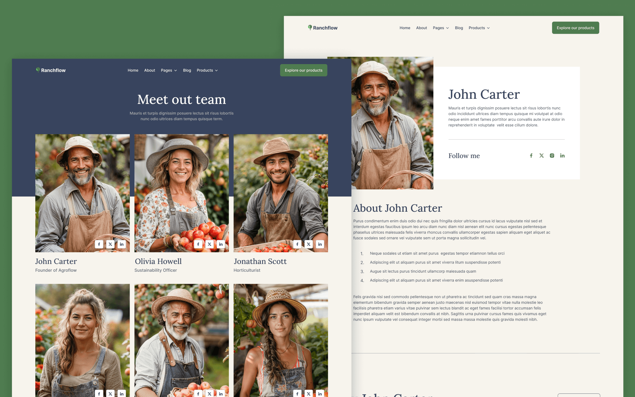 Ranchflow Template para Webflow
