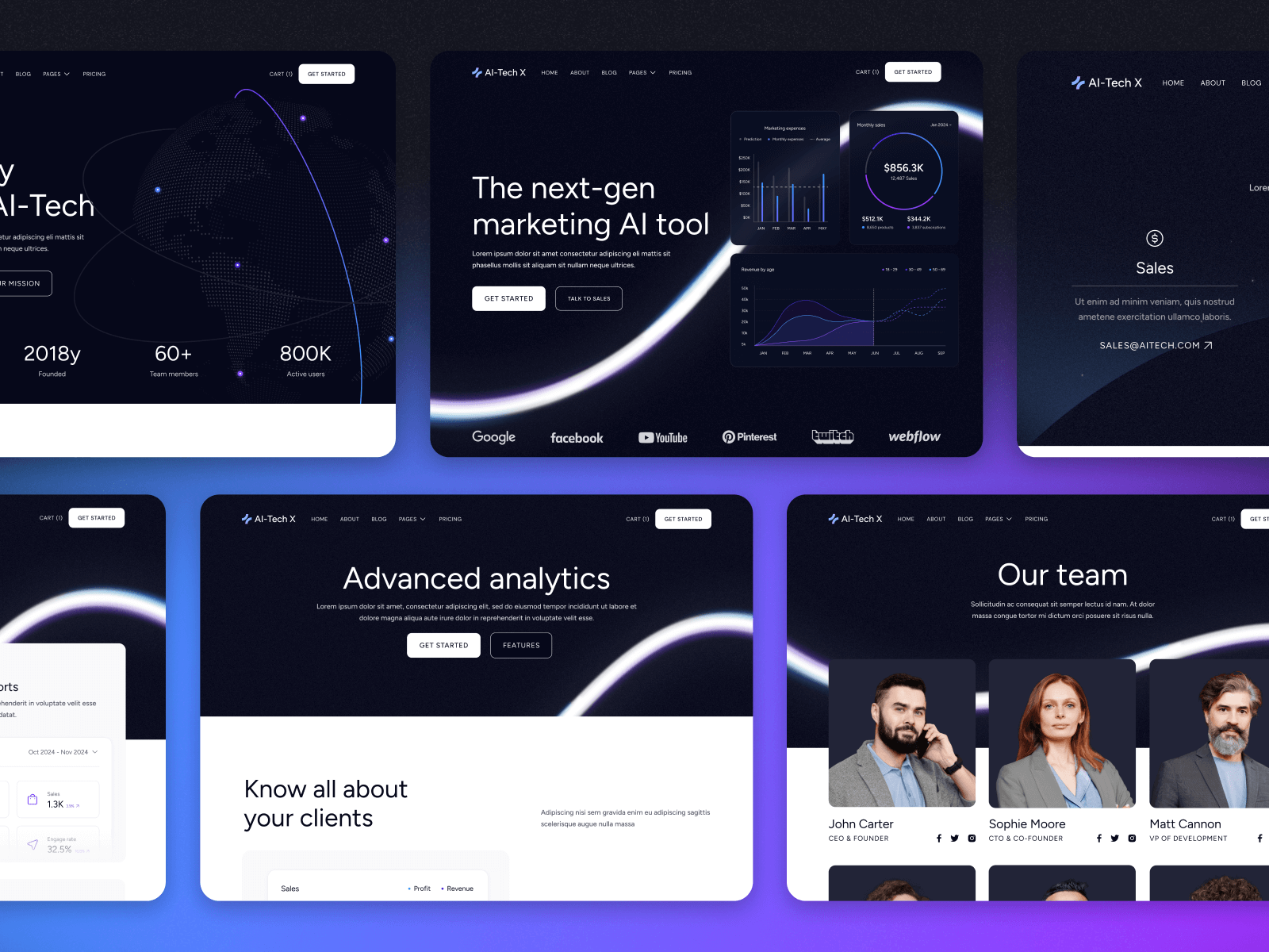 Plantilla para Webflow de AI & ML