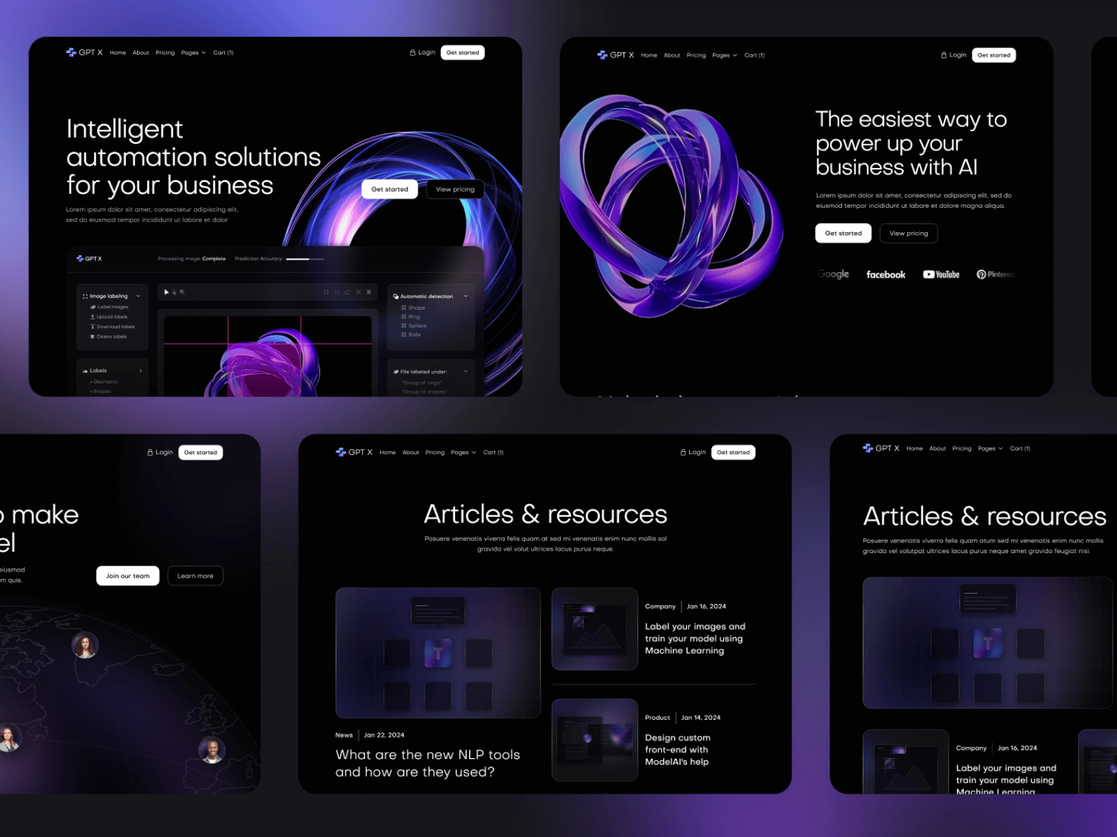 Plantilla de Inteligencia Artificial para Webflow