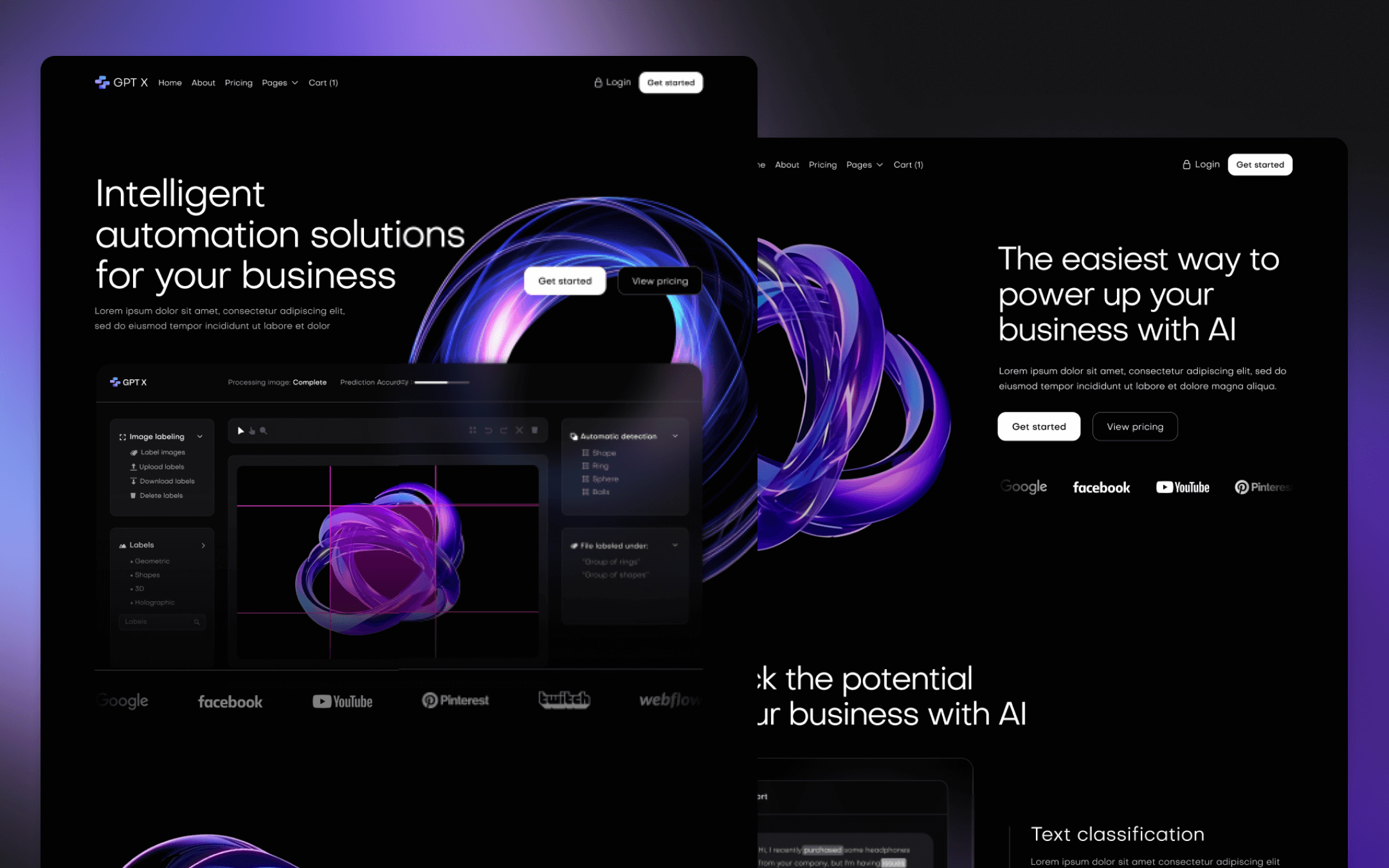 Plantilla de AI para Webflow
