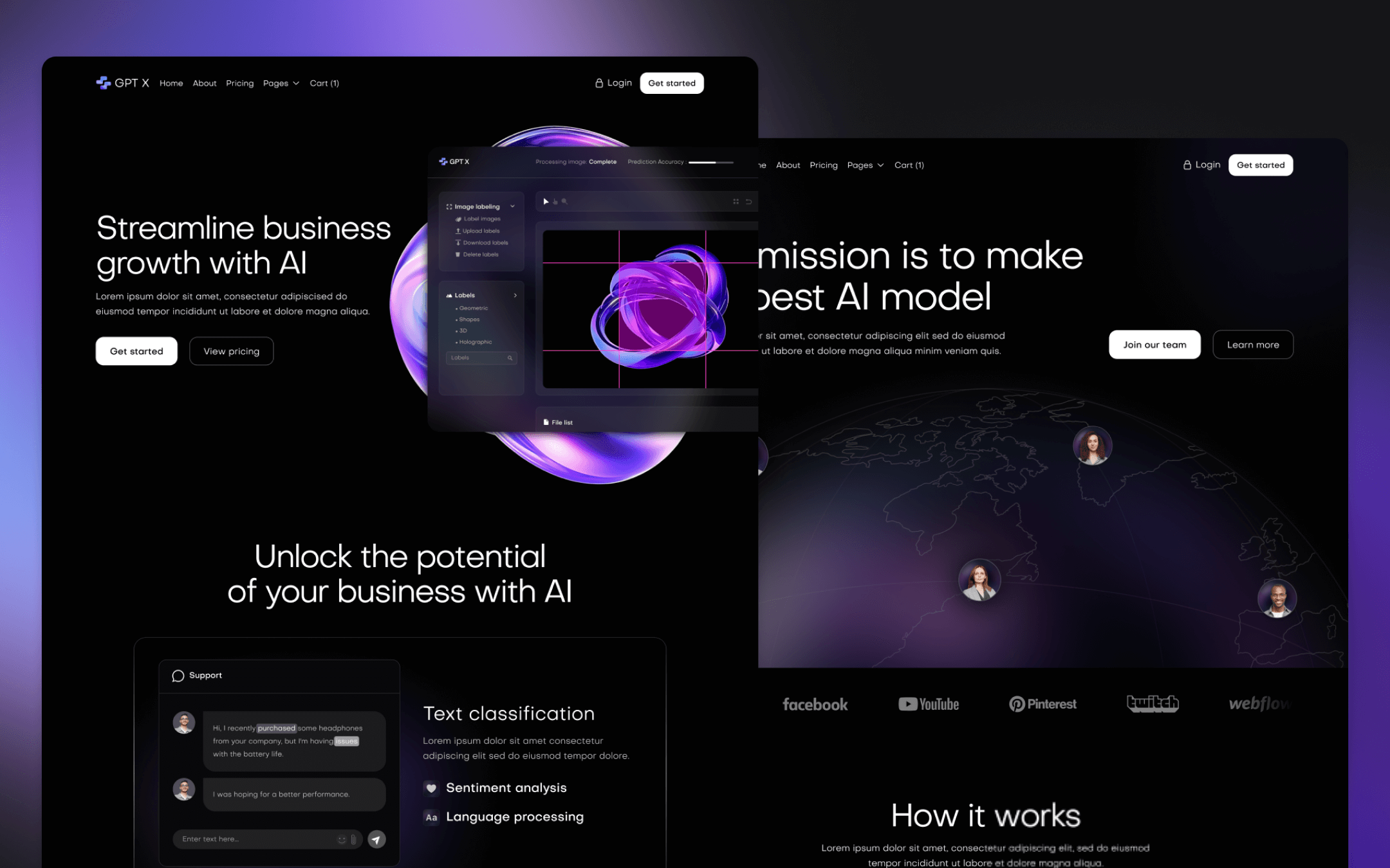GPT X Template para Webflow