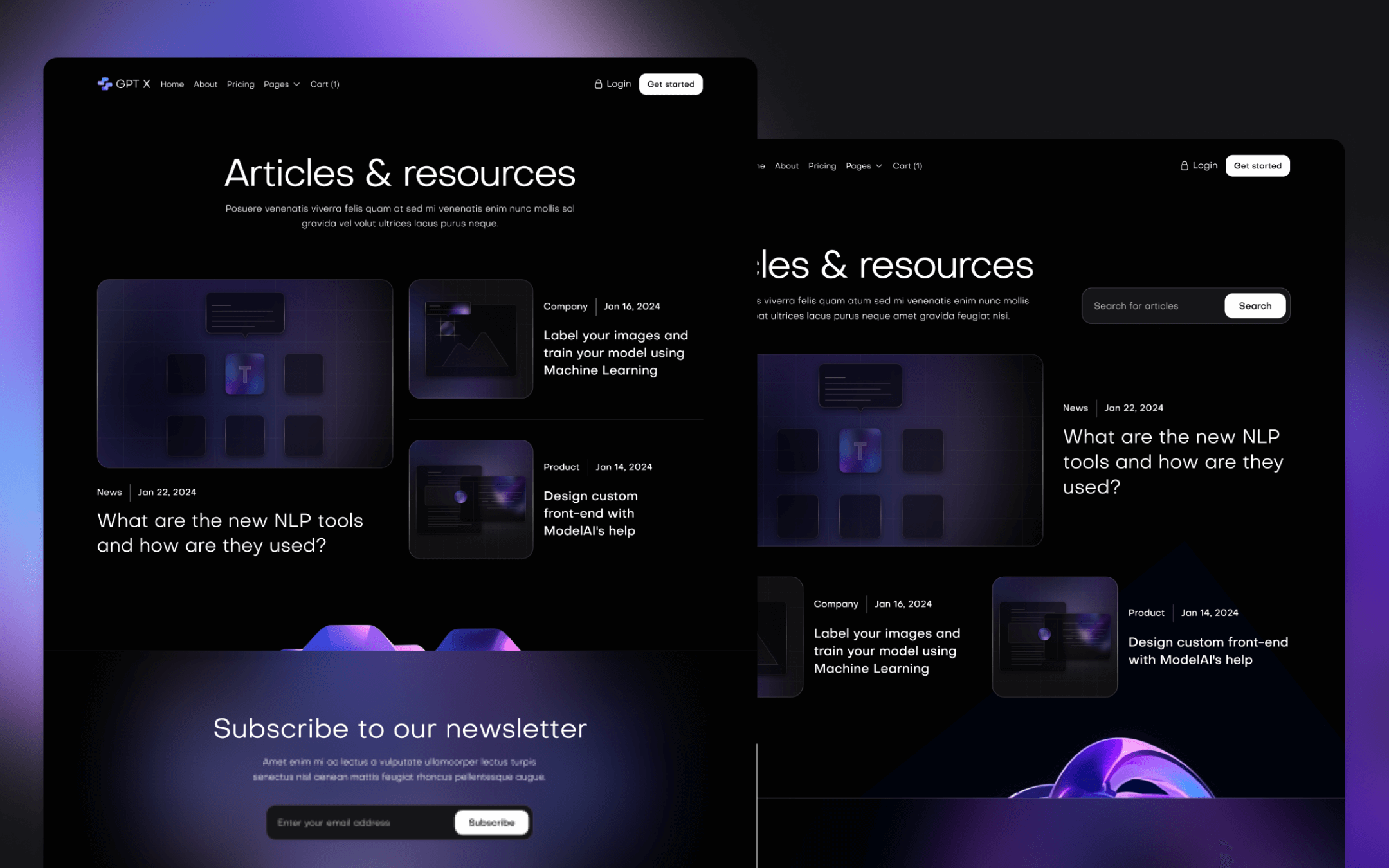 GPT X Template para Webflow