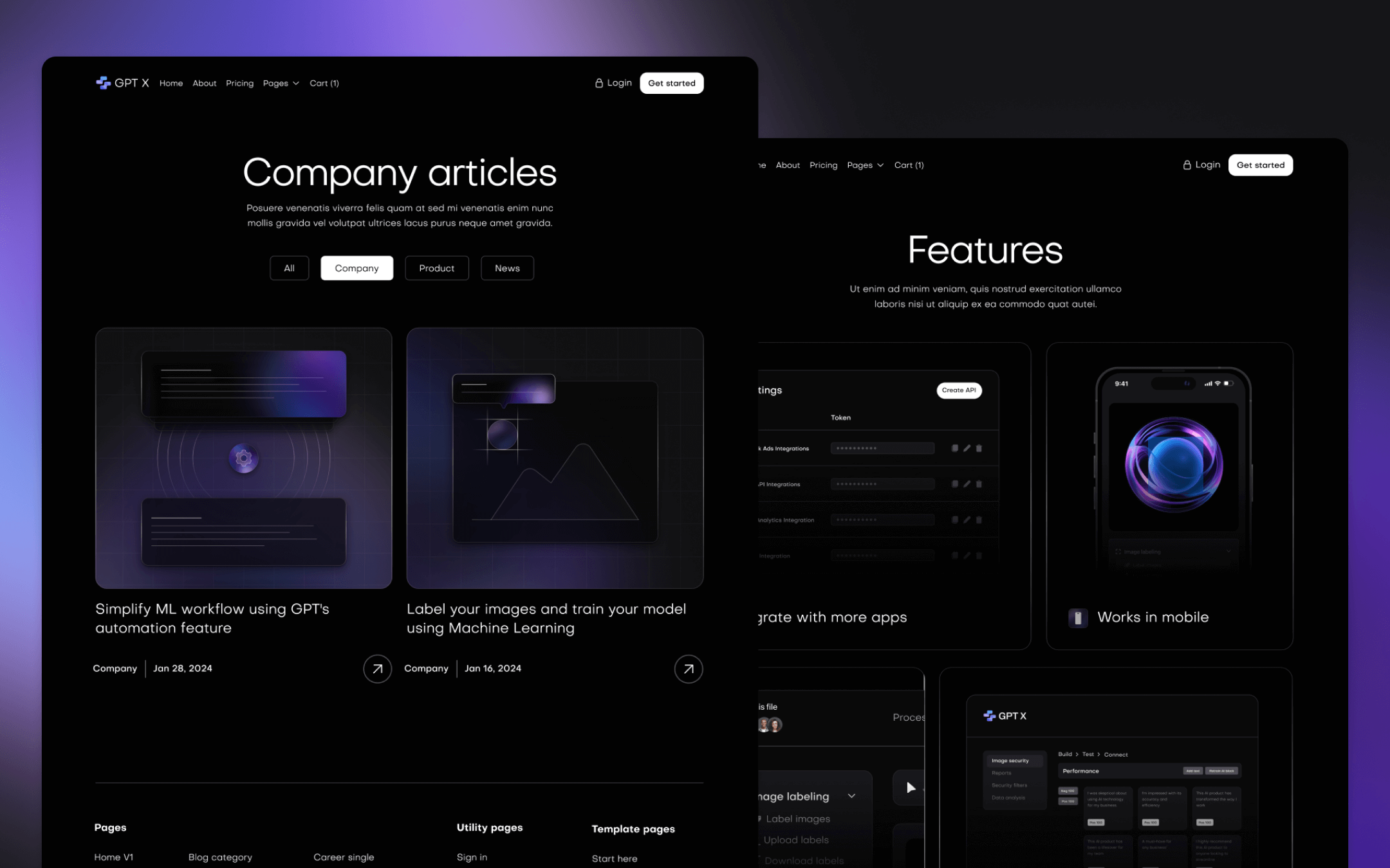GPT X Template para Webflow