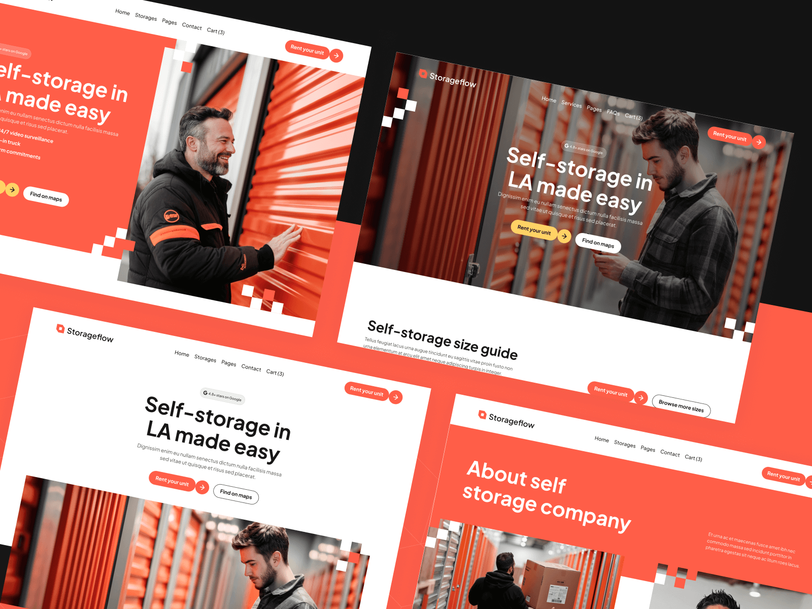 Plantilla para Webflow de Almacenamiento Local