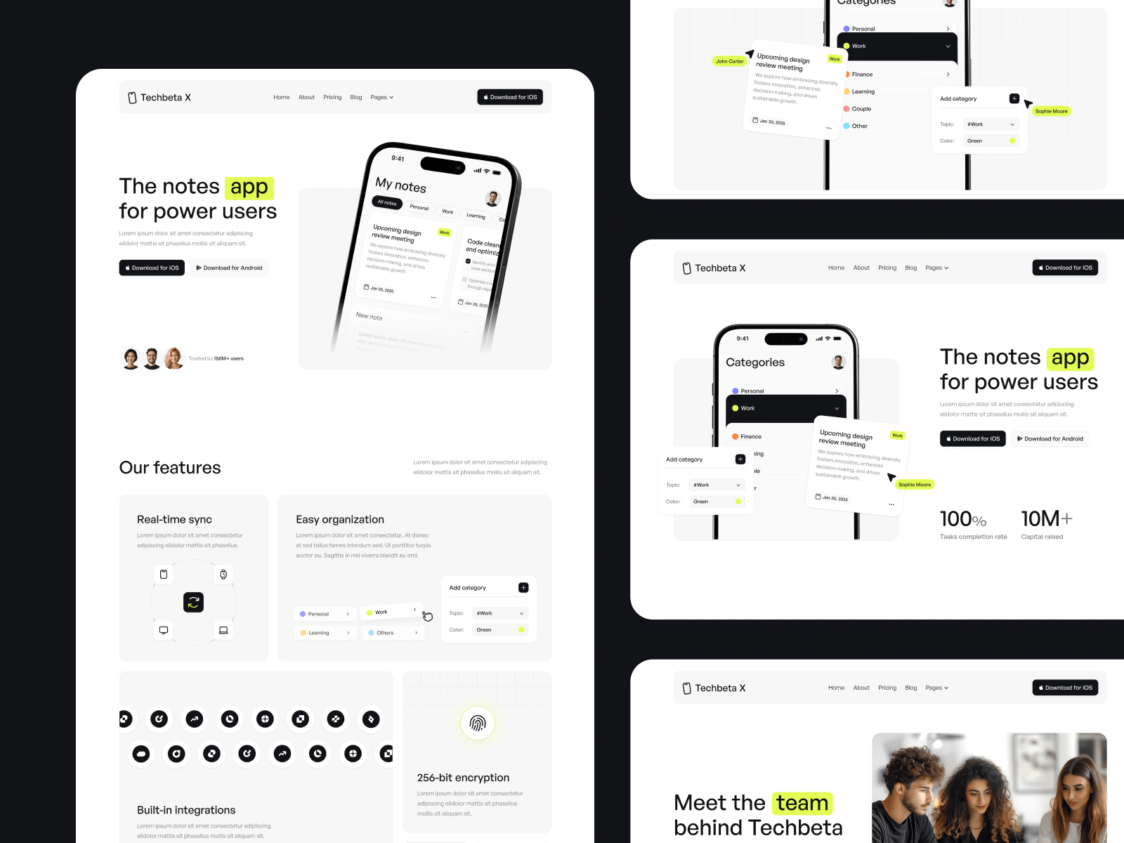 Plantilla para Webflow de Aplicación de Tecnología