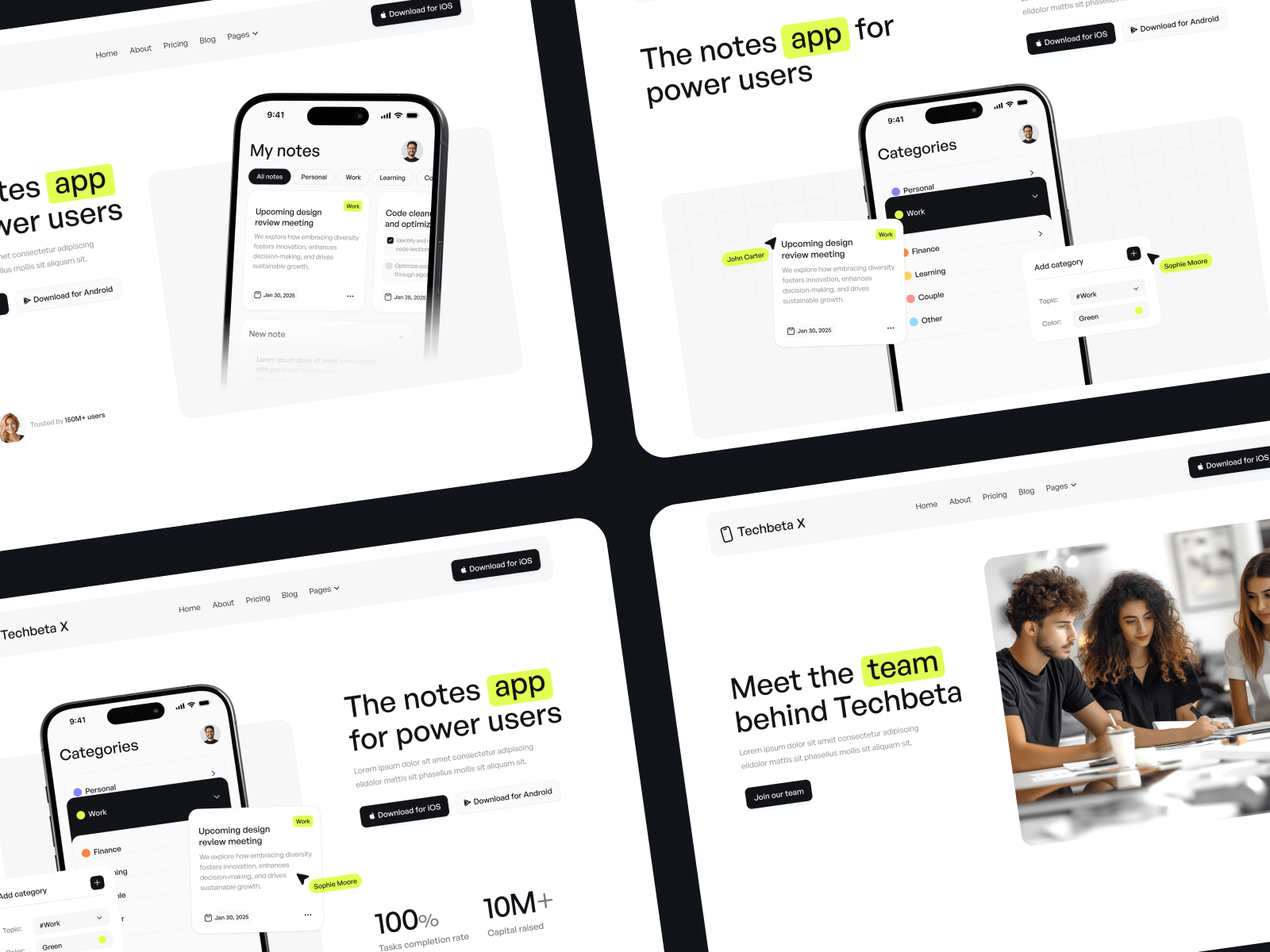 Plantilla de App Tech para Sitio Web en Webflow