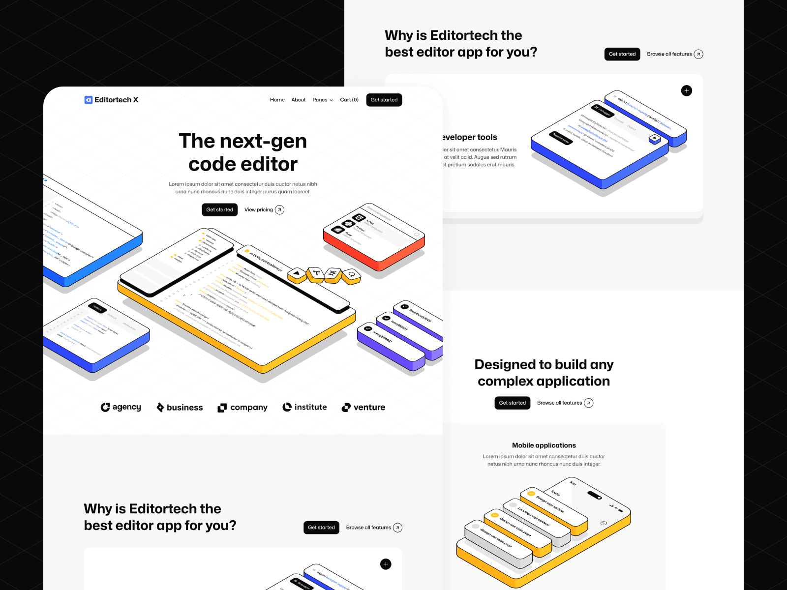 Template de App de Tecnología para Webflow