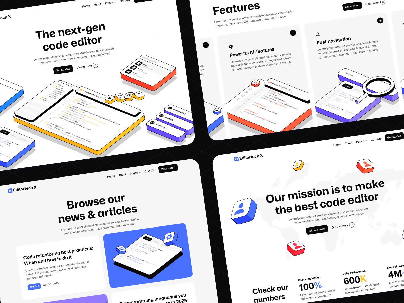 Plantilla de App de Tecnología para Sitio Web en Webflow