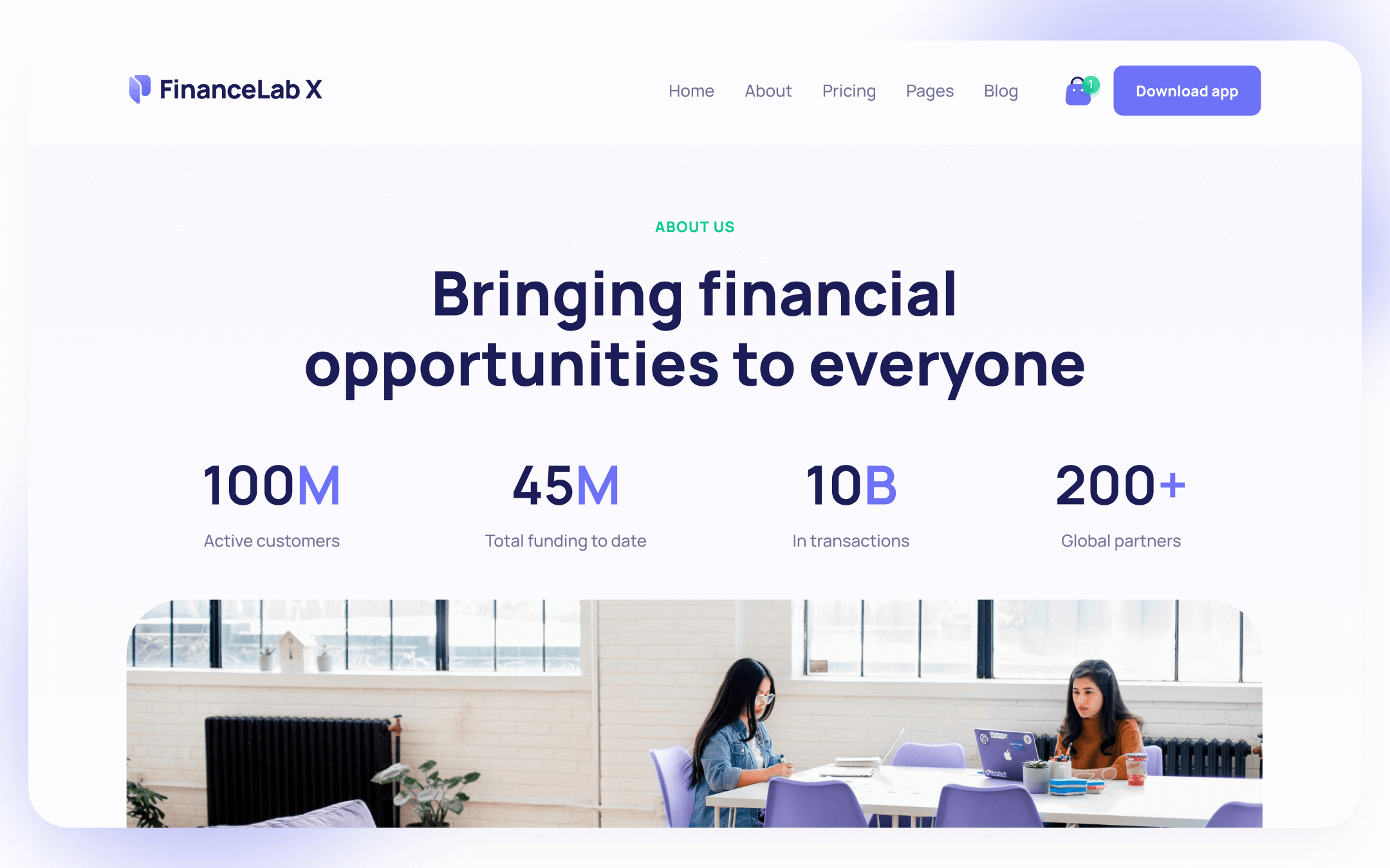 FinanceLab X Webflow Template