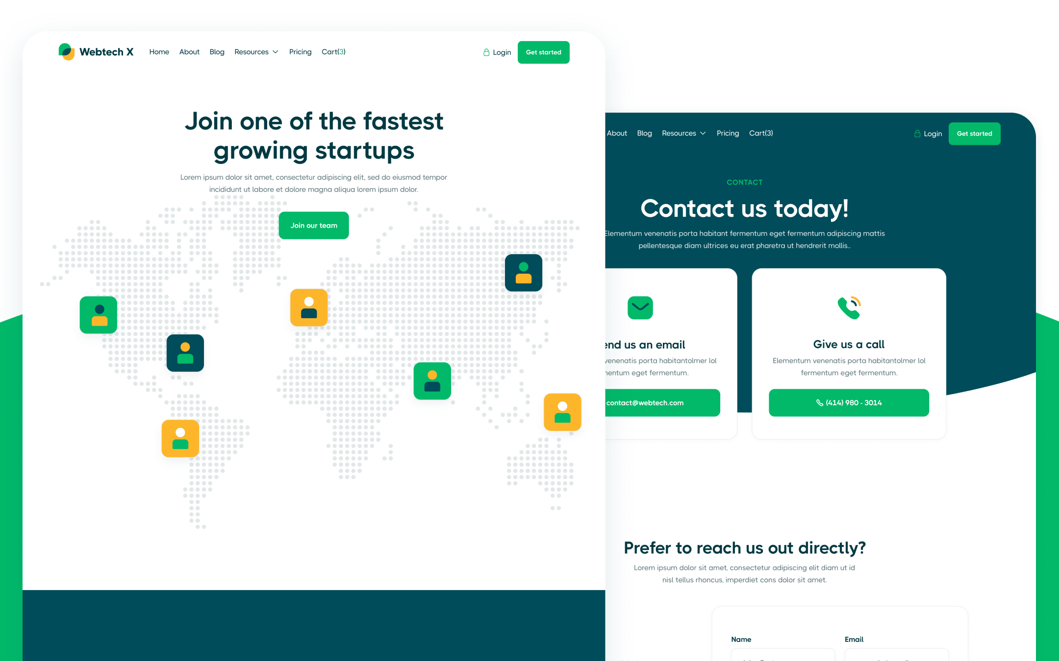 Webtech X Template para Webflow