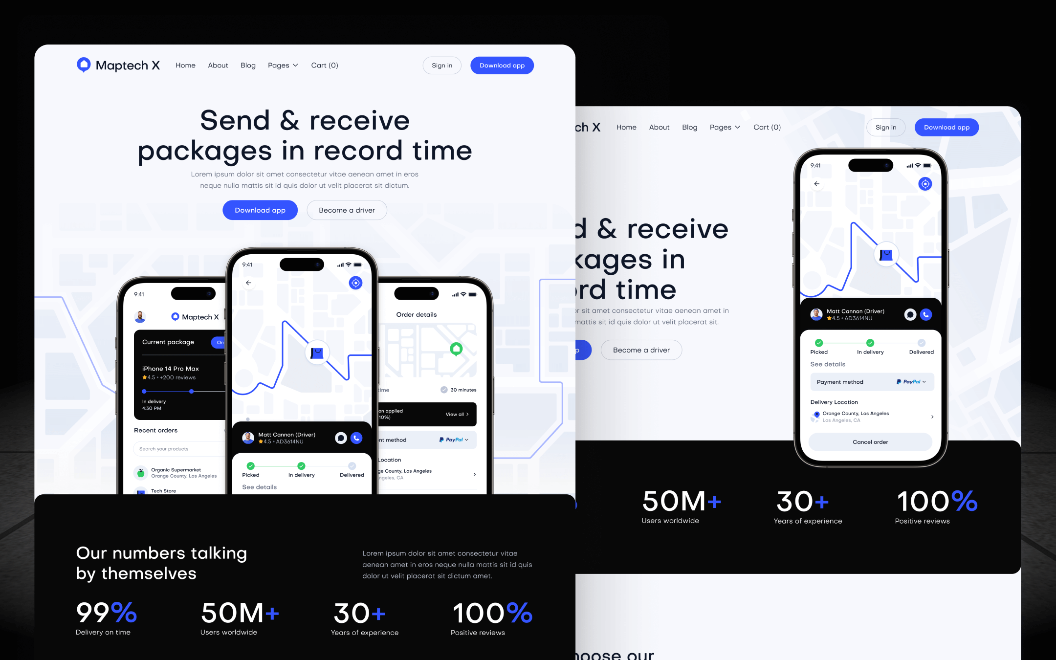 MapTech X Template para Webflow