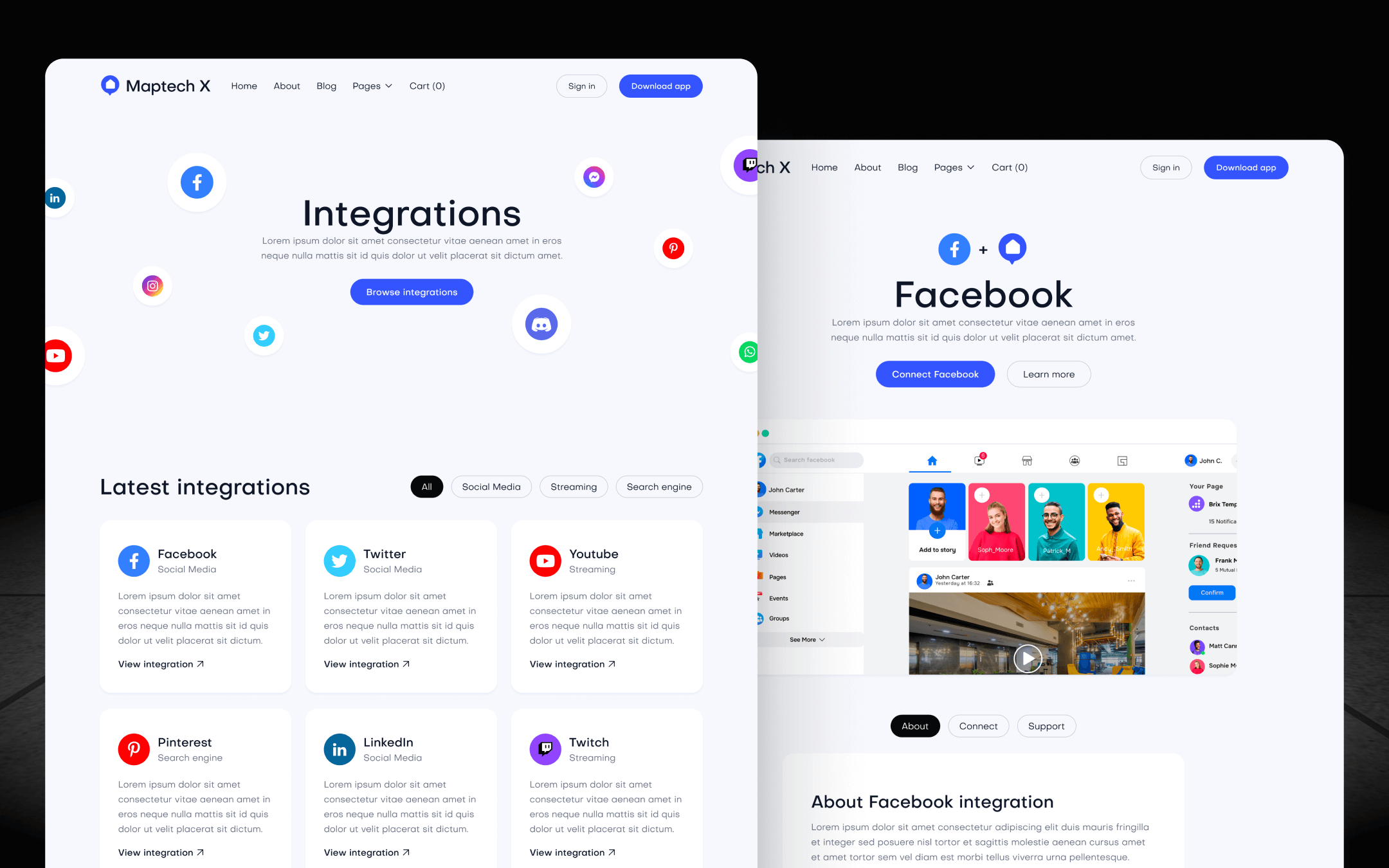 MapTech X Template para Webflow