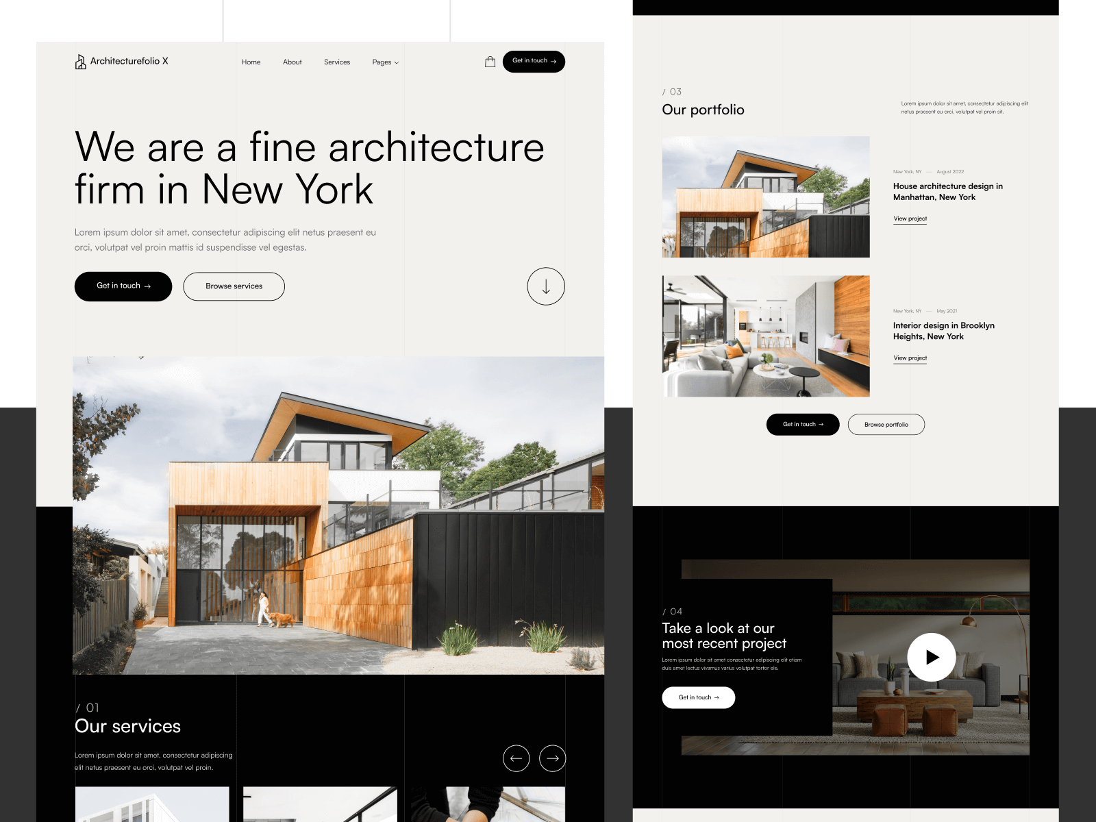 Template de Firma de Arquitectos para Webflow