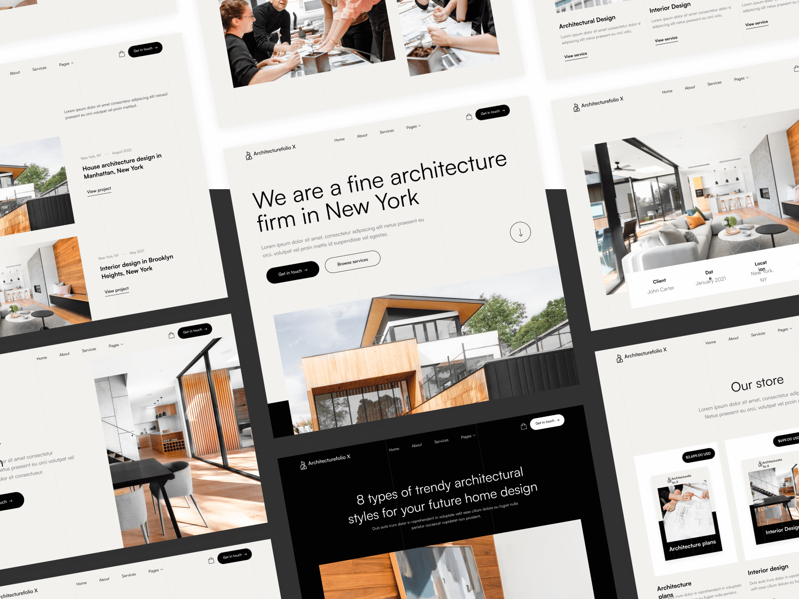 Plantilla para Webflow de Arquitectura