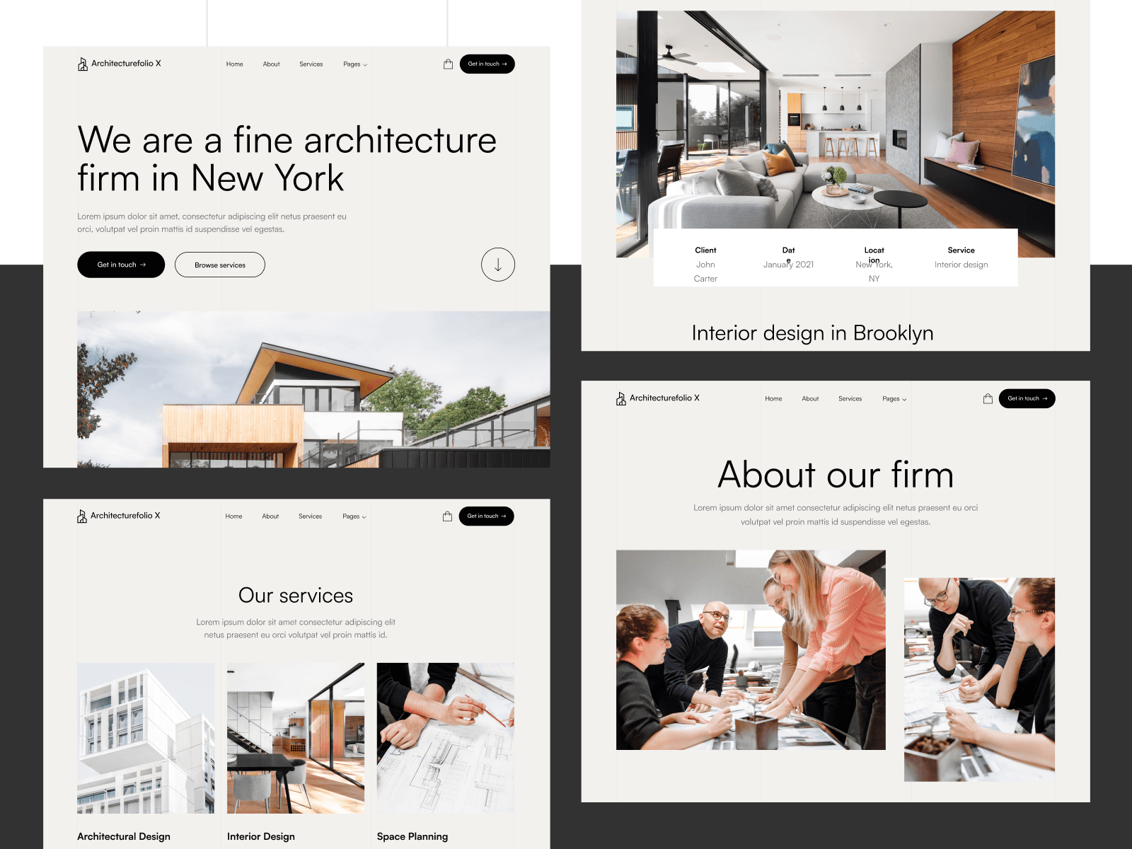 Plantilla de Firma de Arquitectos para Webflow