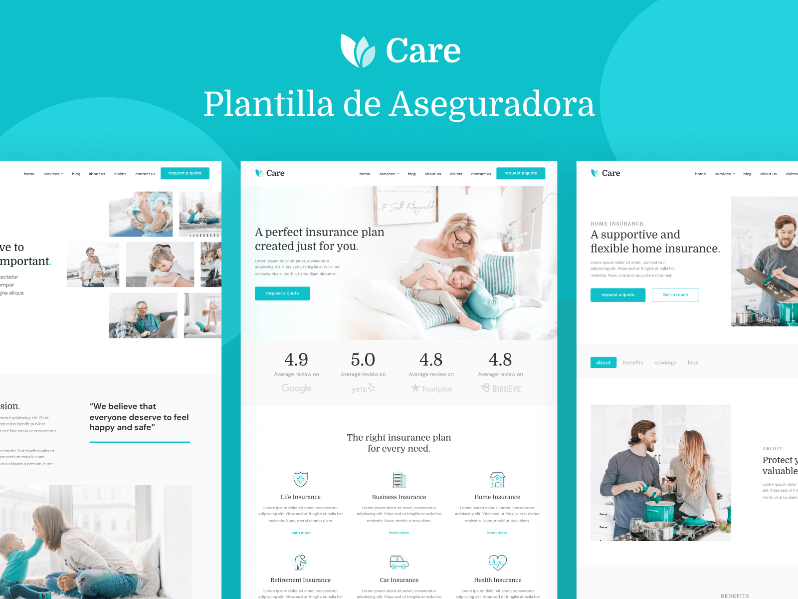 Plantilla de Aseguradora para Webflow