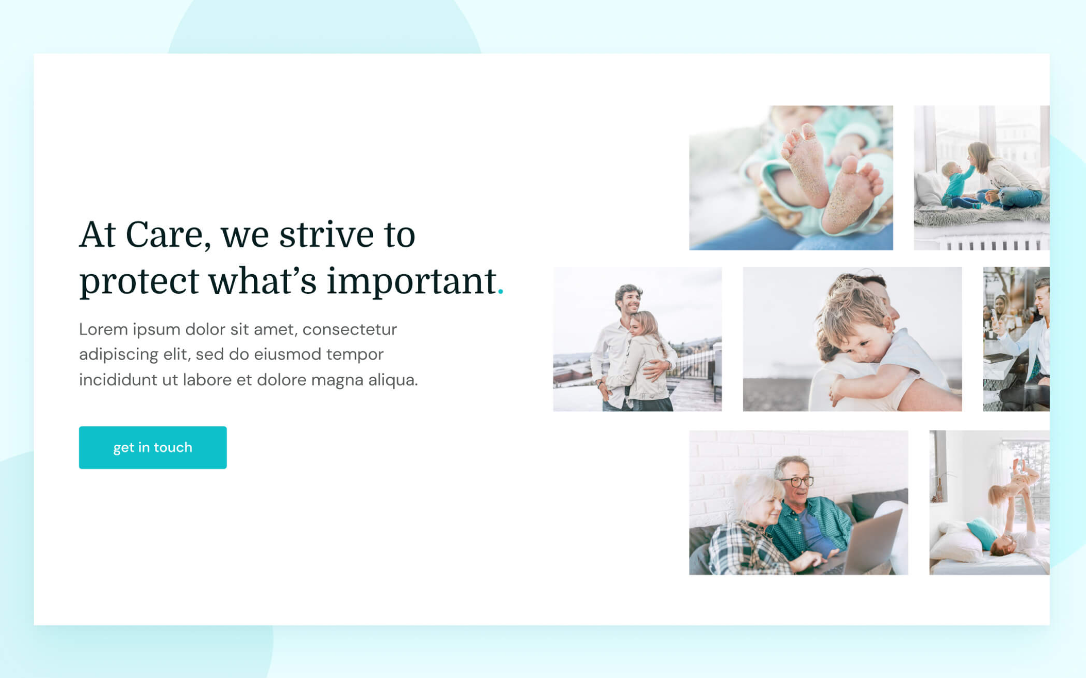 Care Template para Webflow