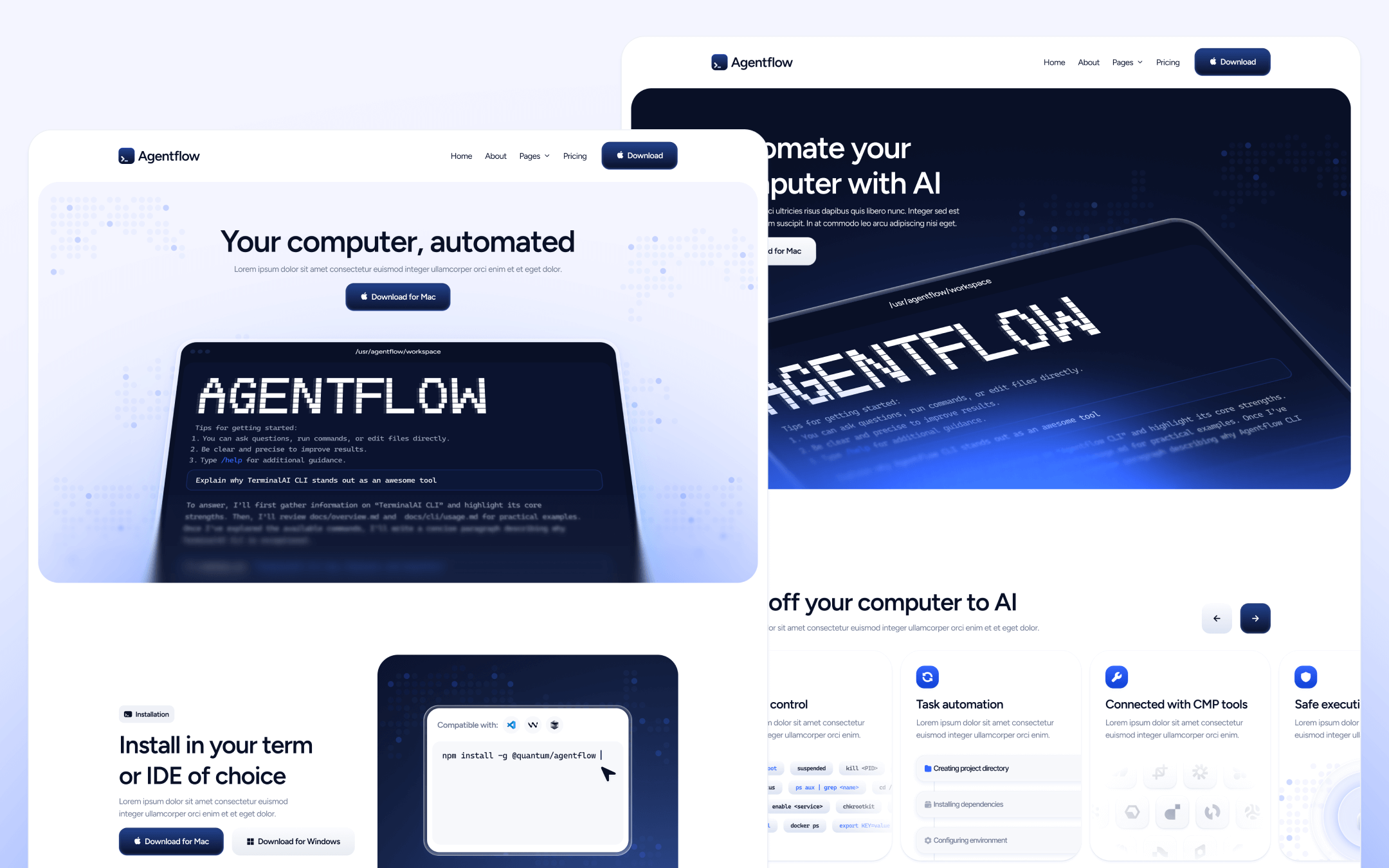 Agentflow Template para Webflow