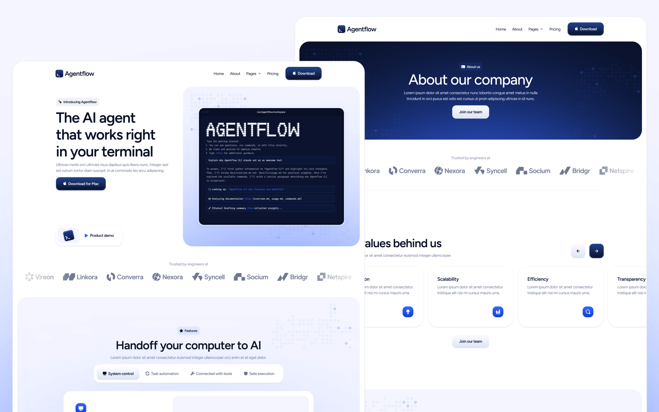Agentflow Template para Webflow