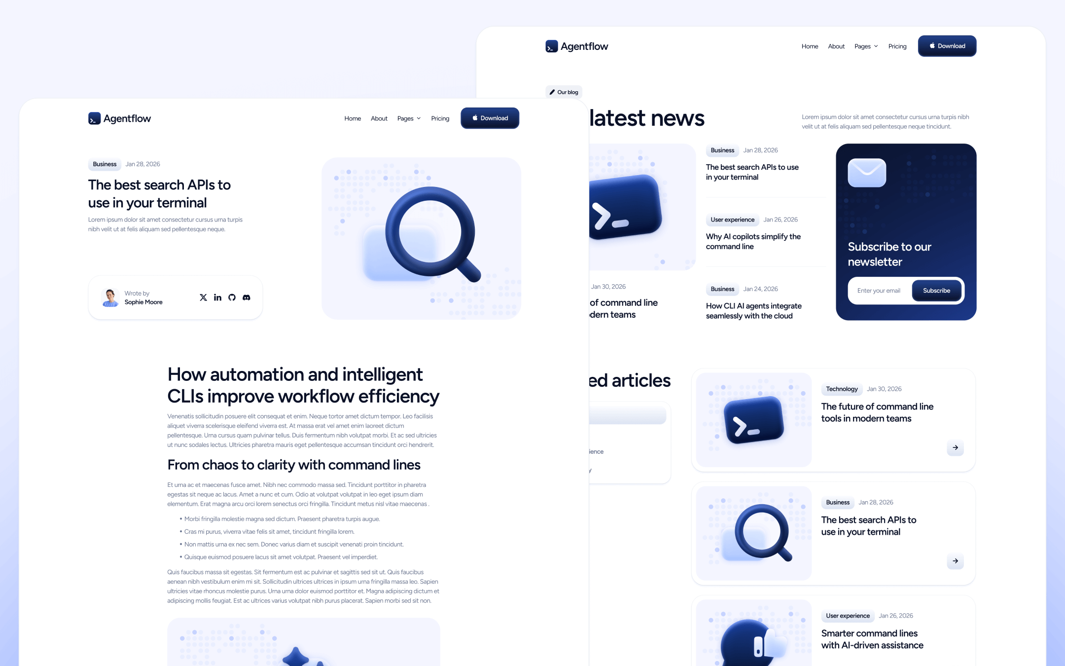 Agentflow Template para Webflow