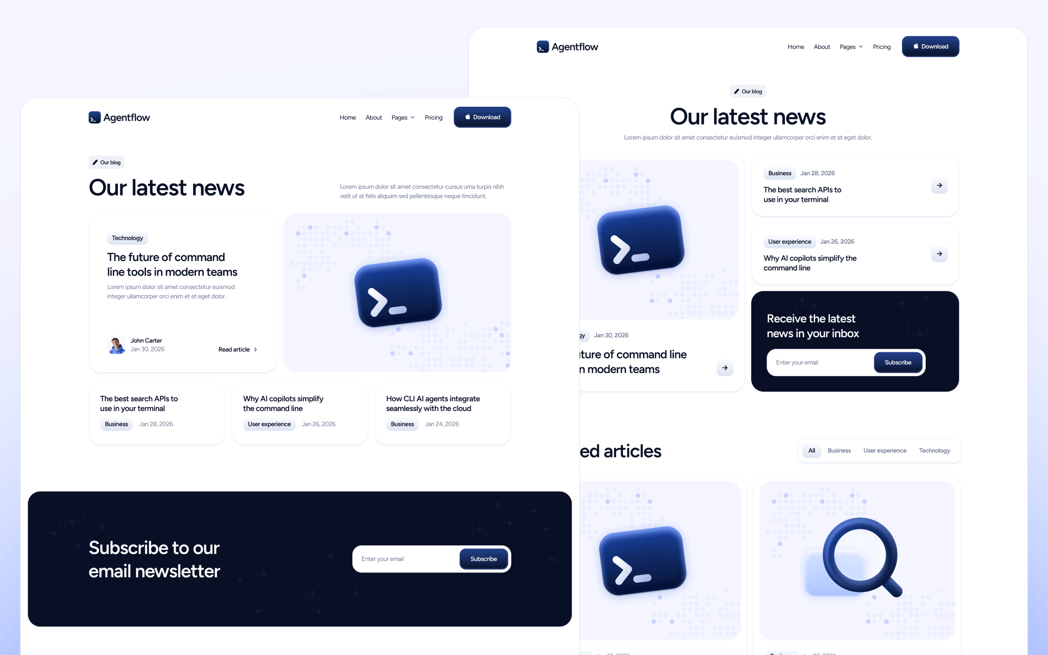 Agentflow Template para Webflow