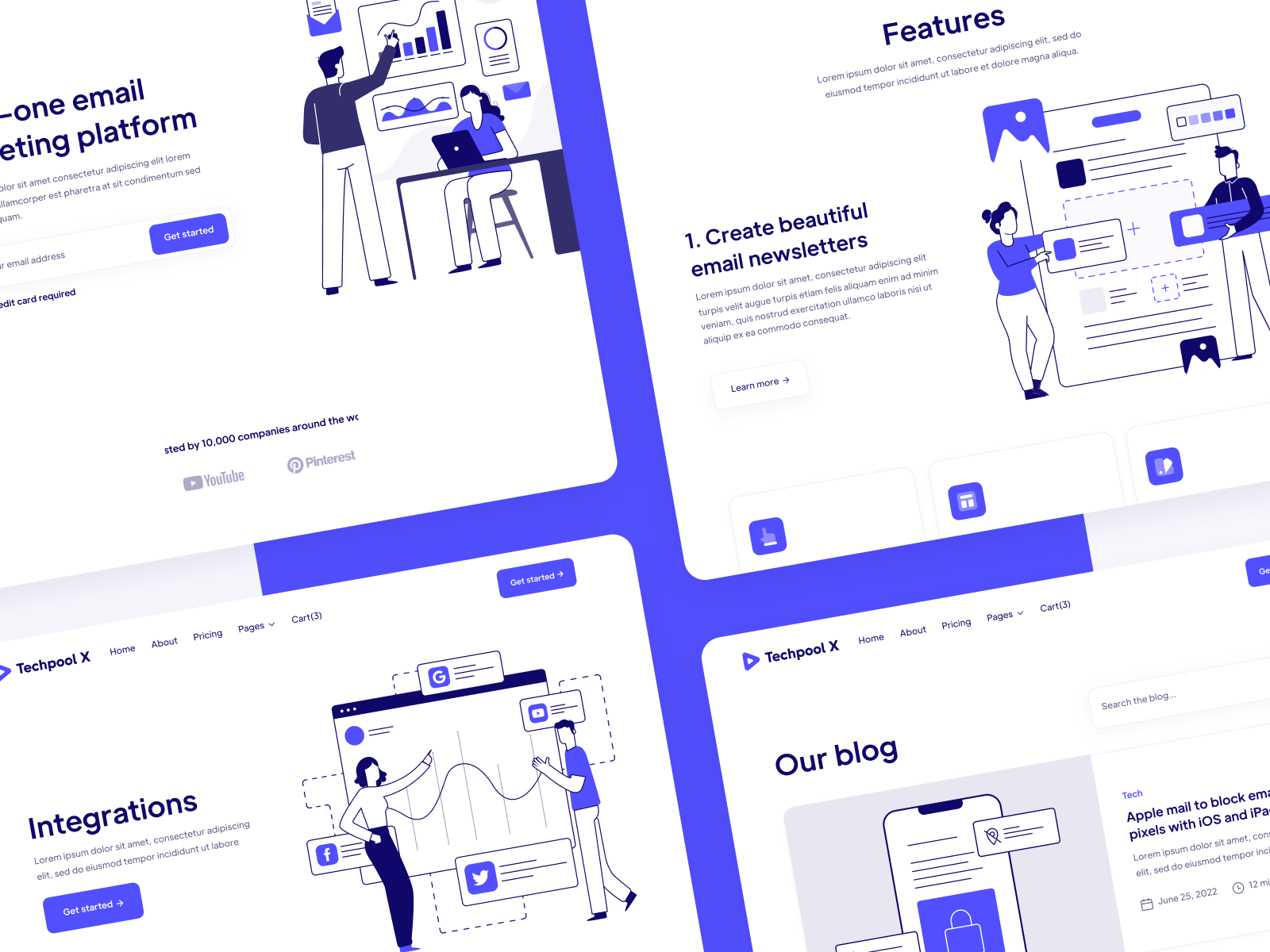 Plantilla de Software como Servicio para Webflow