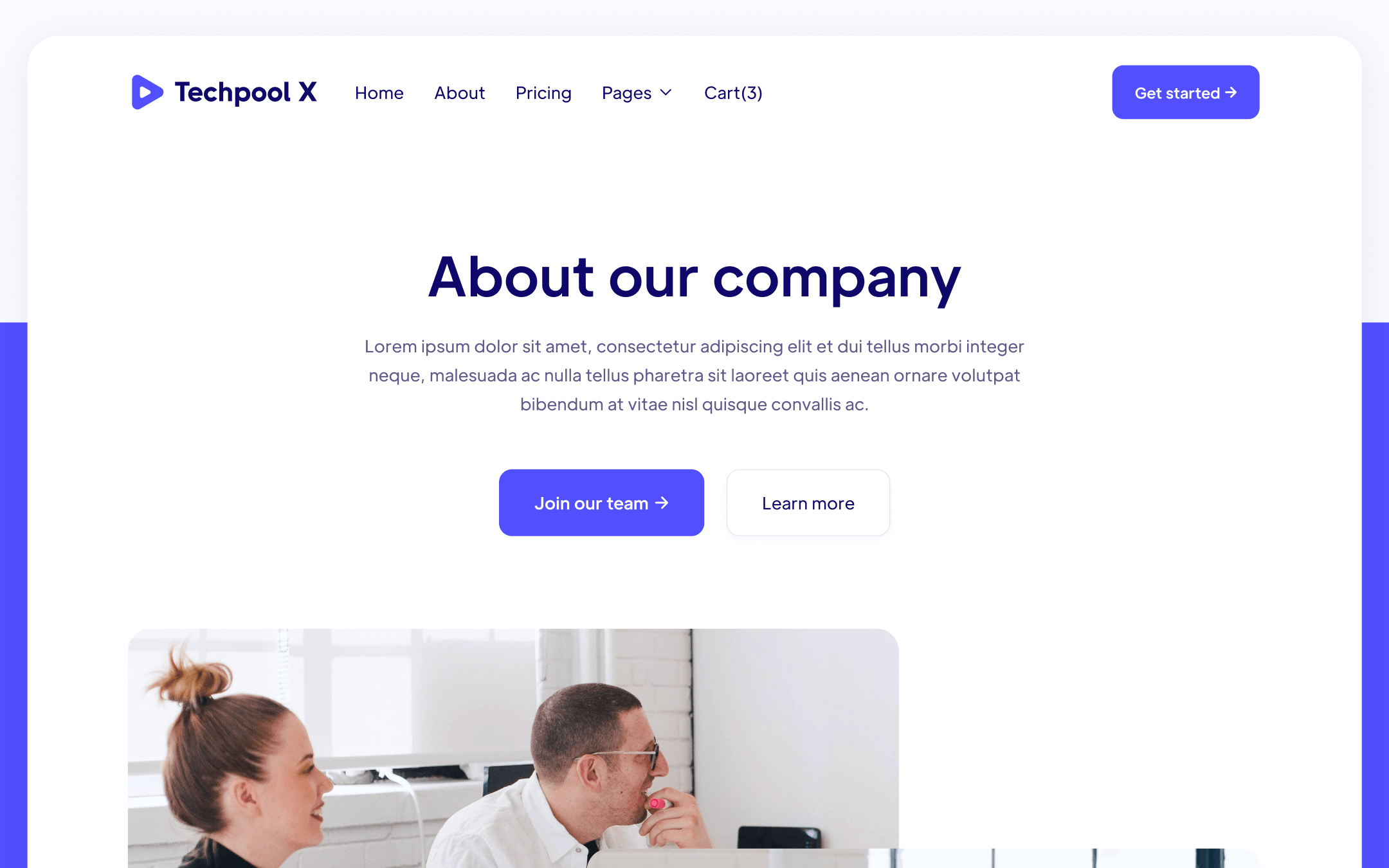 Techpool X Template para Webflow