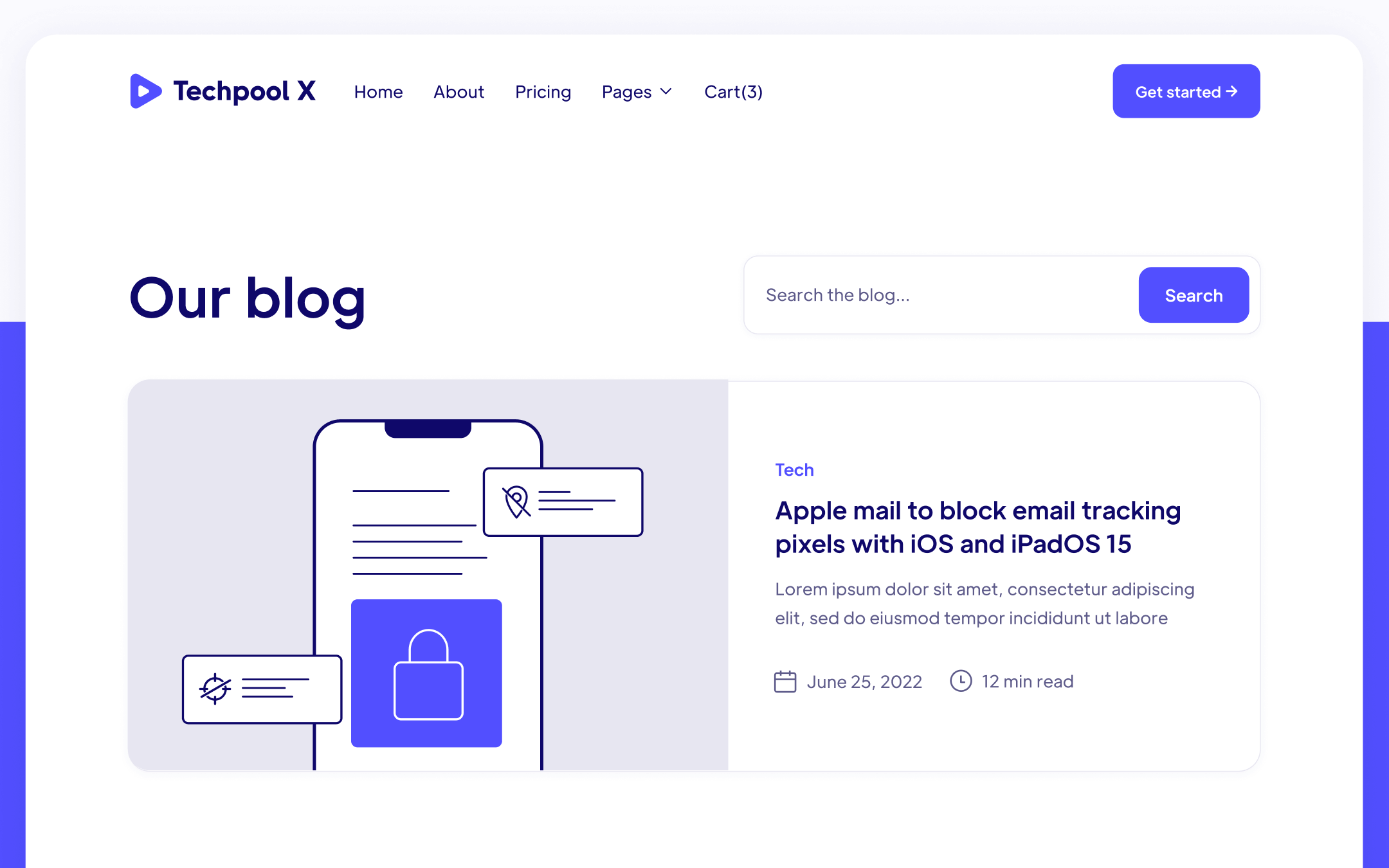 Techpool X Template para Webflow