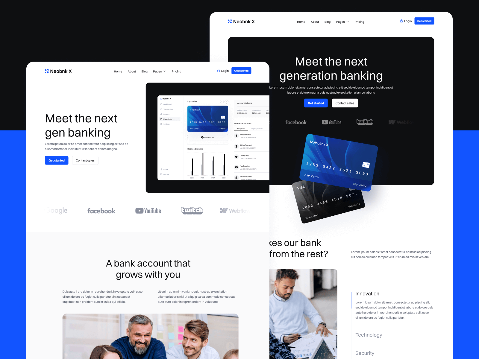 Template de Startup Financiera para Webflow