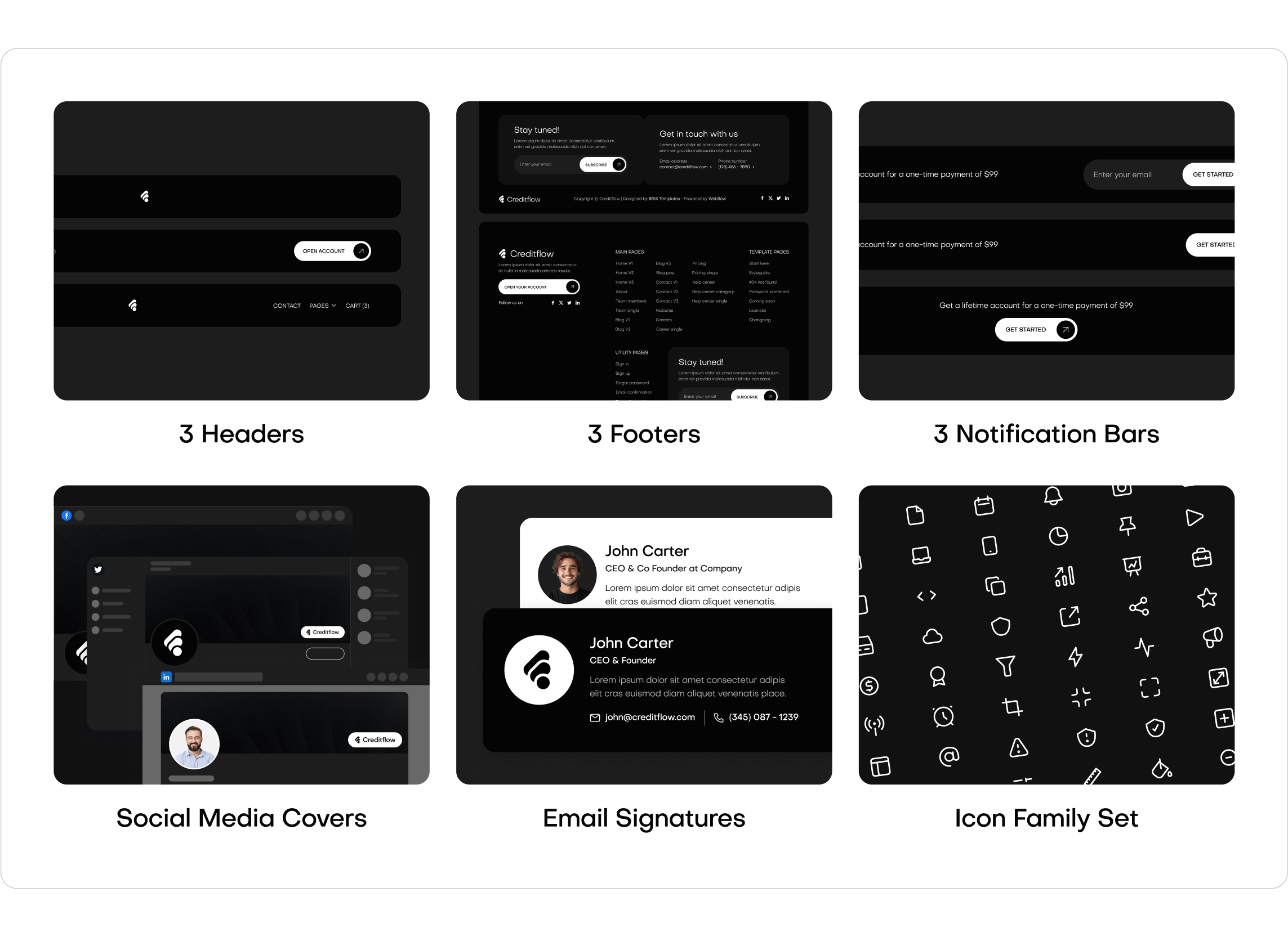 Creditflow - Bank Webflow Template Benefits