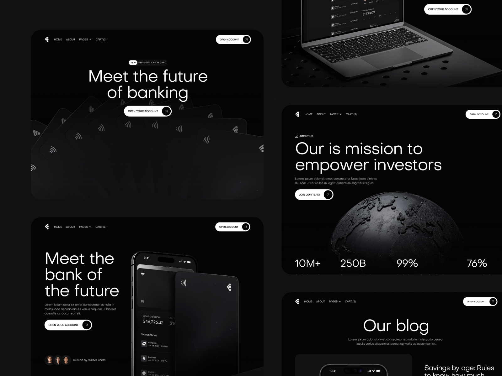 Plantilla de Servicios Financieros para Sitio Web en Webflow