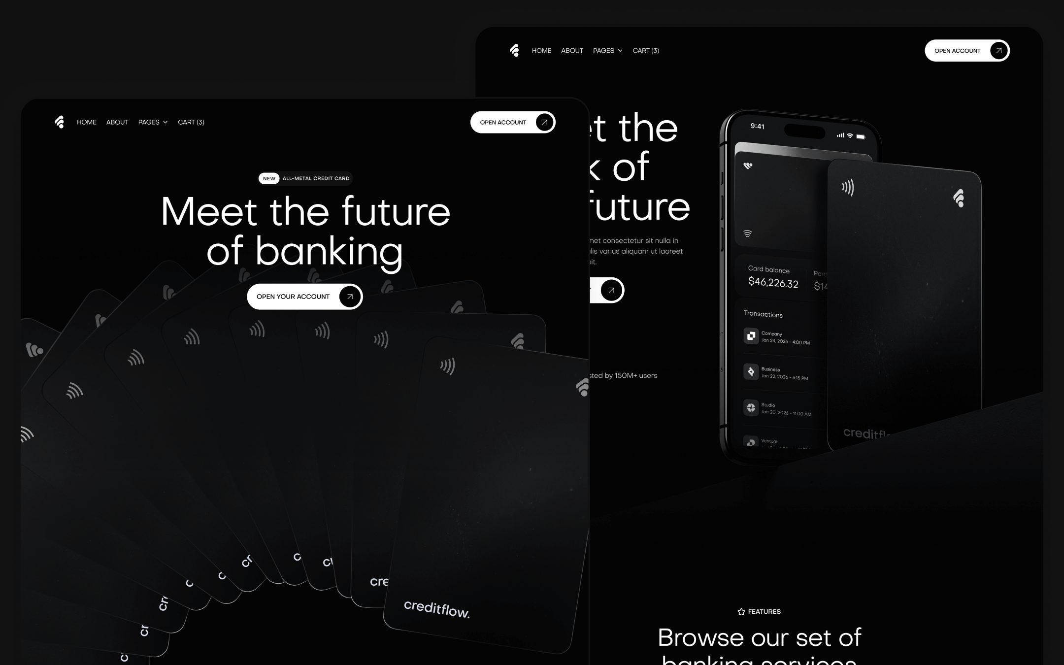 Creditflow Template para Webflow