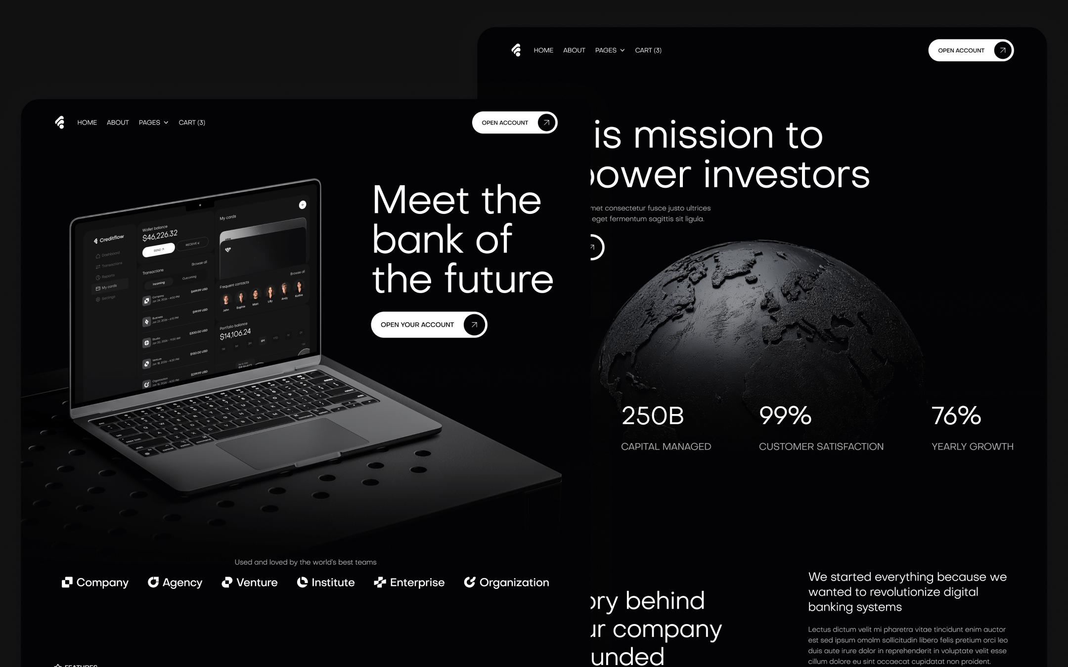Creditflow Template para Webflow
