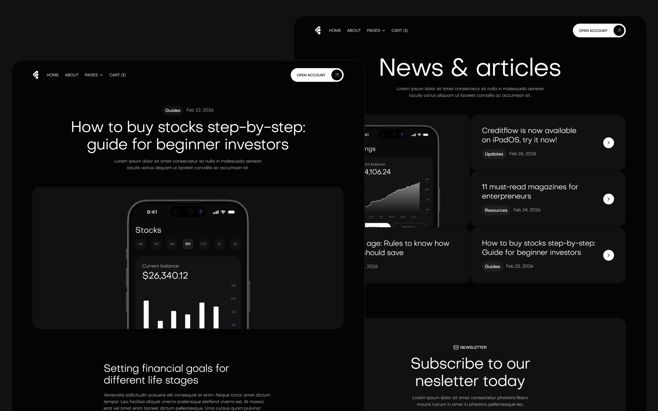 Creditflow Template para Webflow