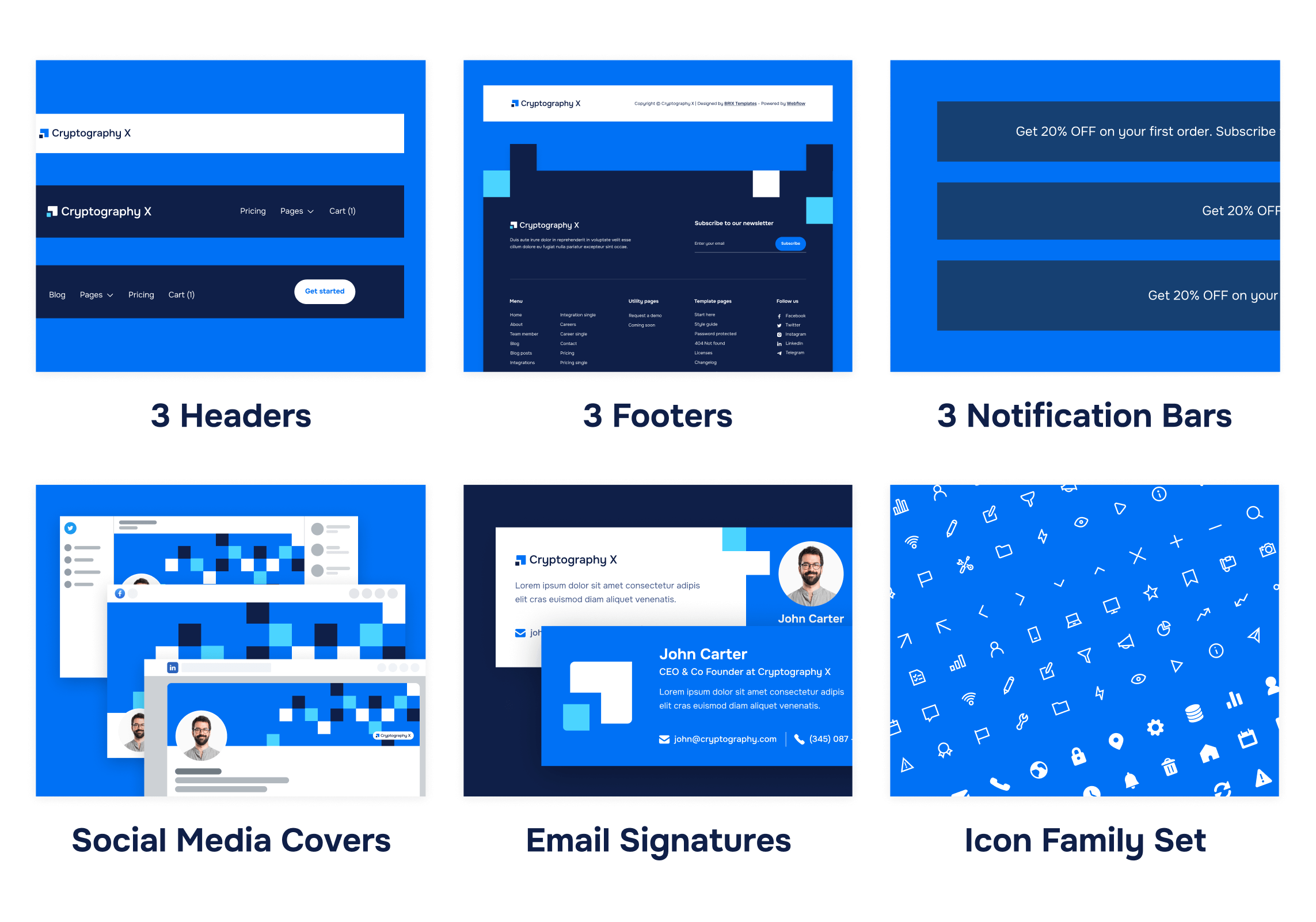 Cryptography X - Cryptocurrency Webflow Template Benefits