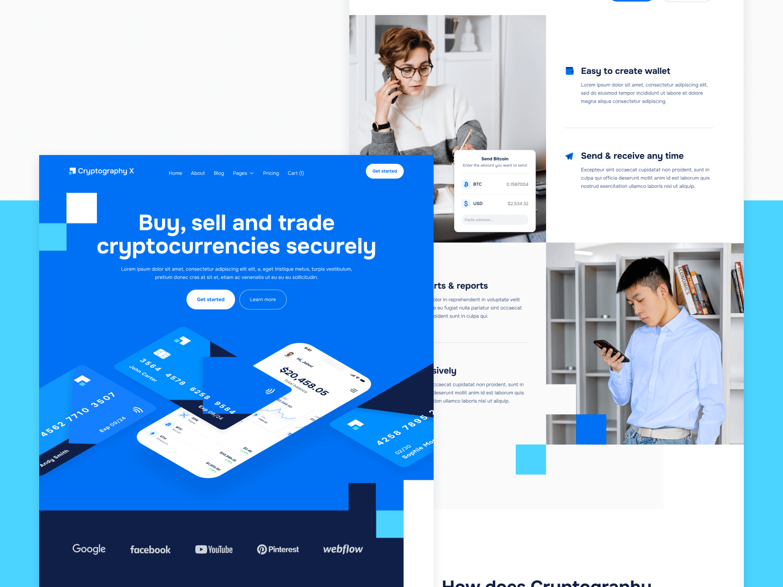 Template de Cryptomonedas para Webflow