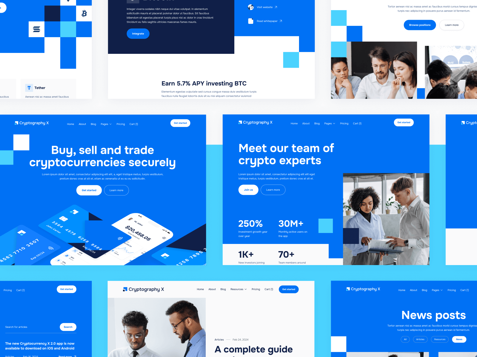 Plantilla de Cryptomonedas para Webflow