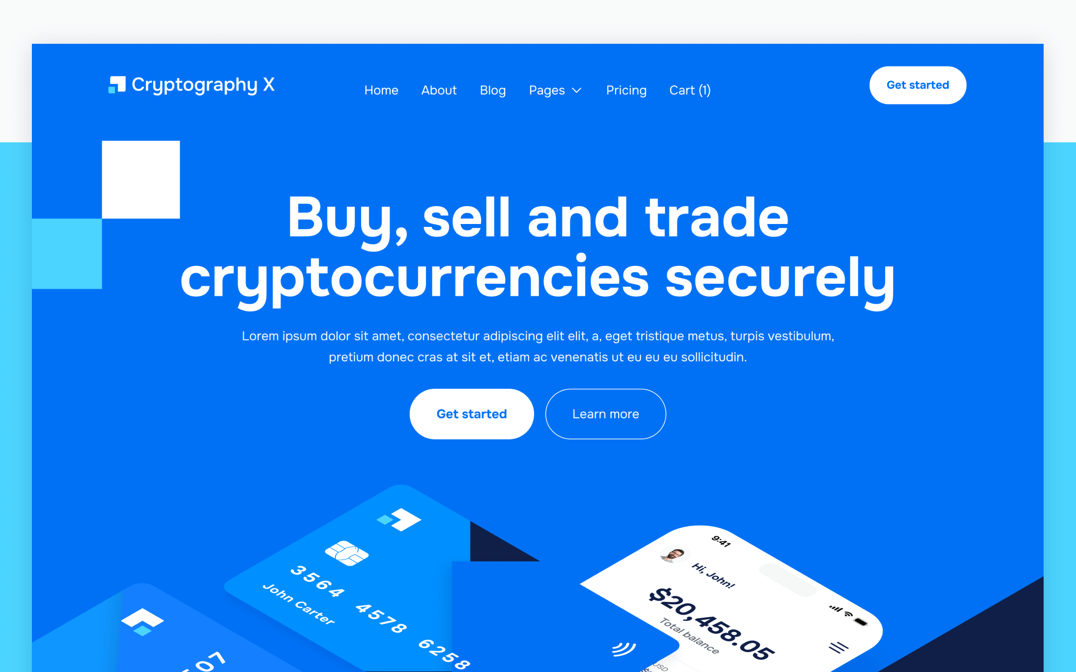 Plantilla de Banco Crypto para Webflow