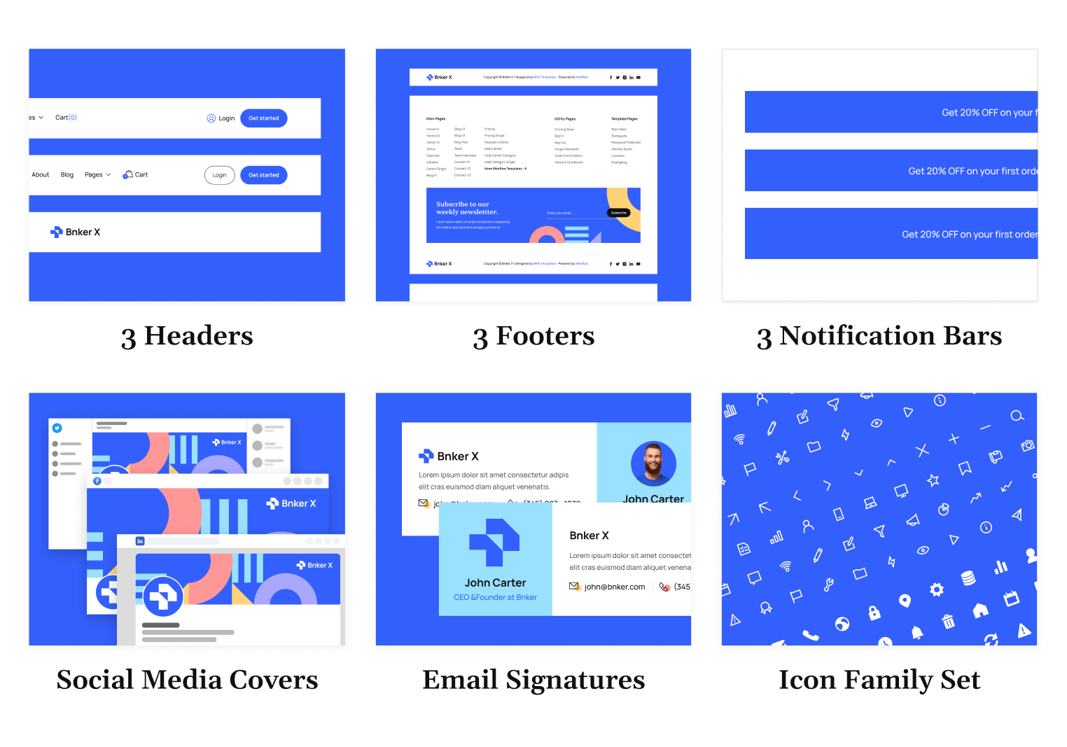 Bnker X - Bank Webflow Template Benefits