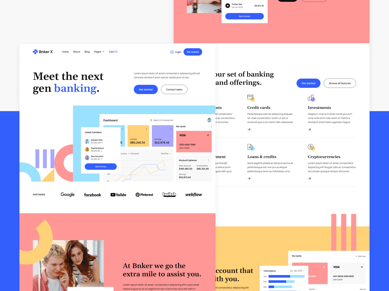 Template de Fintech para Webflow
