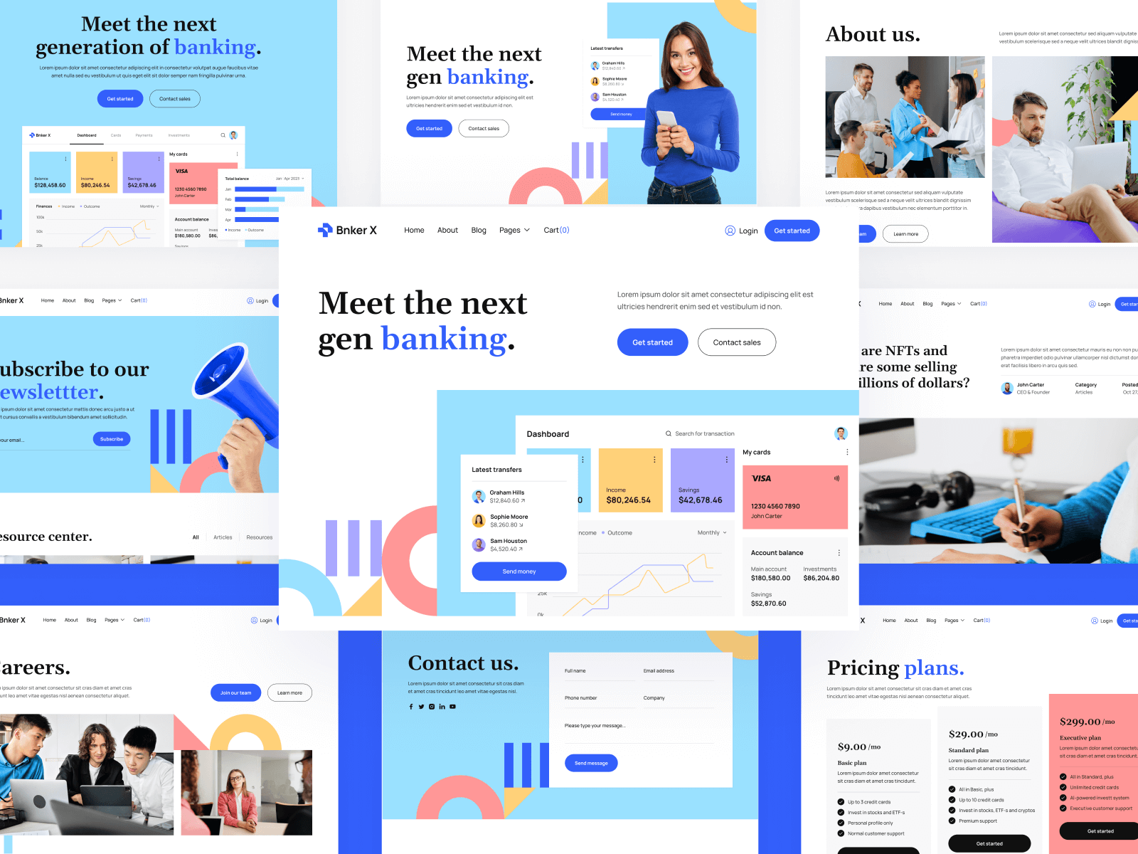 Plantilla de Fintech para Webflow